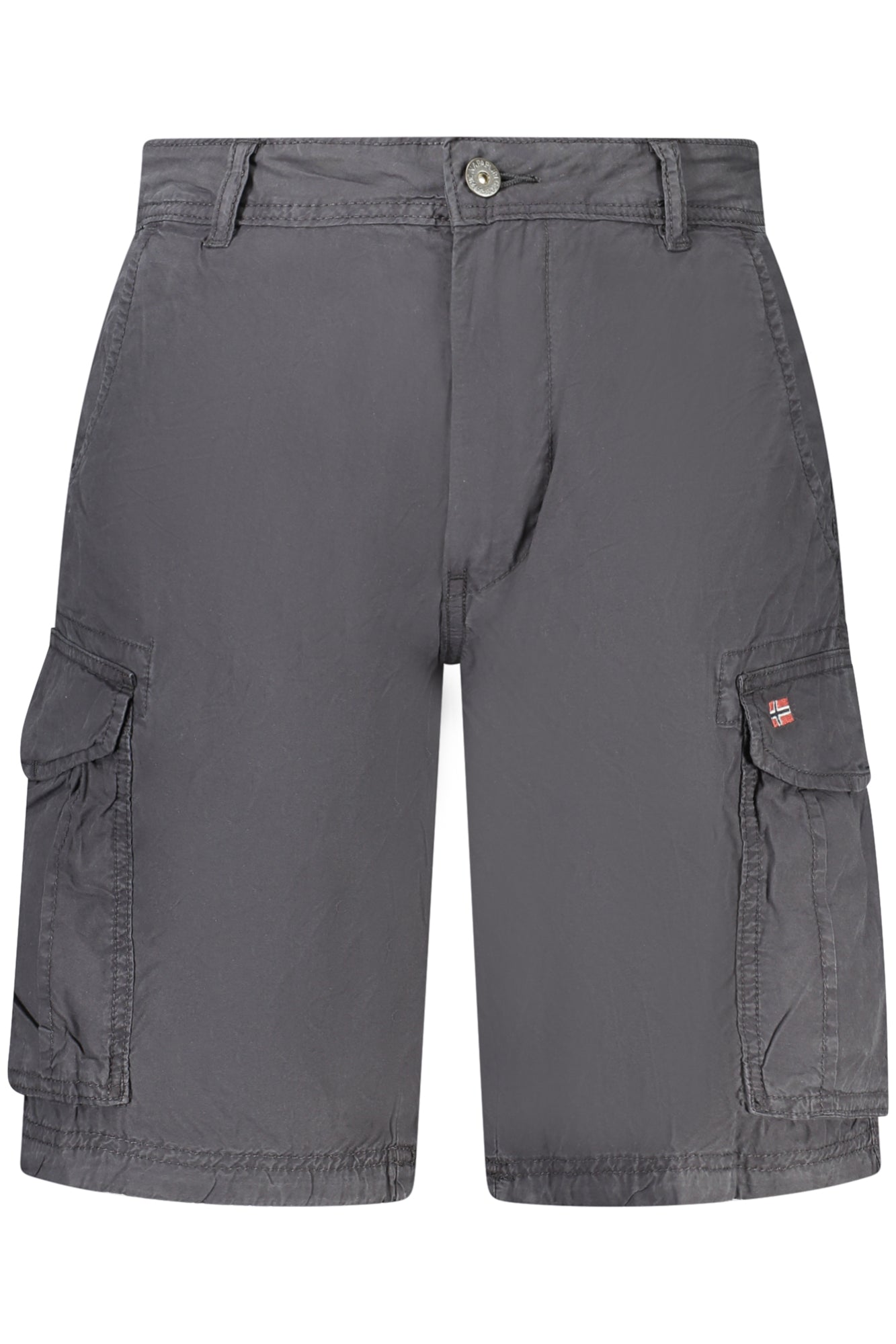 NP0A4H0QNOTO20_NE041 – Herren Bermuda-Shorts Schwarz mit Stickerei und 6 Taschen – Größe: 30, 31, 32, 33, 34, 36, 38, 40 – Farbe: Nero