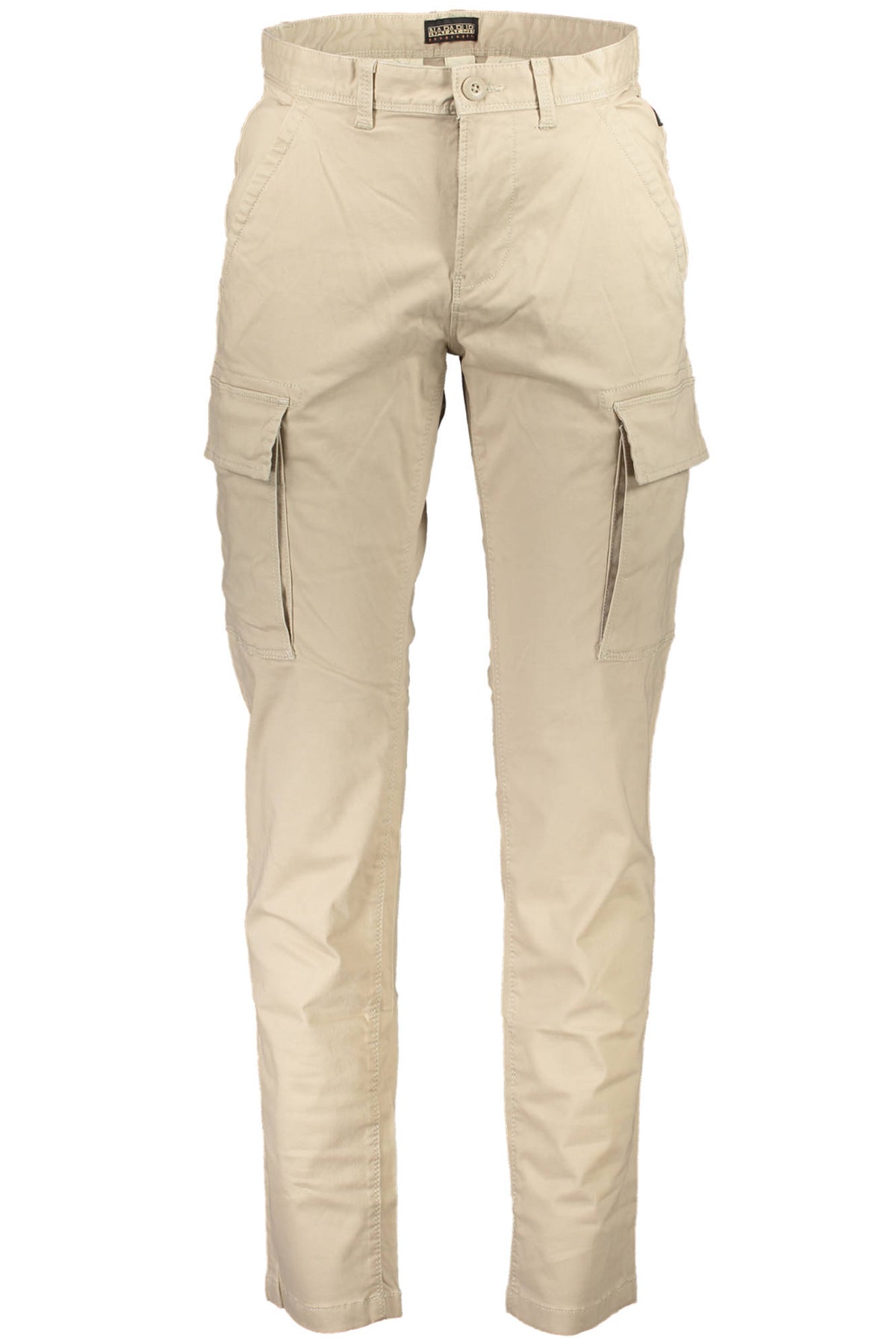 NP0A4GK3-MOTO-WINT-3_BEIGE_NBI – Beige Herrenhose mit 4 Taschen und Reißverschluss – Stilvolle Eleganz – Größe: 29, 30, 31, 34 – Farbe: Beige