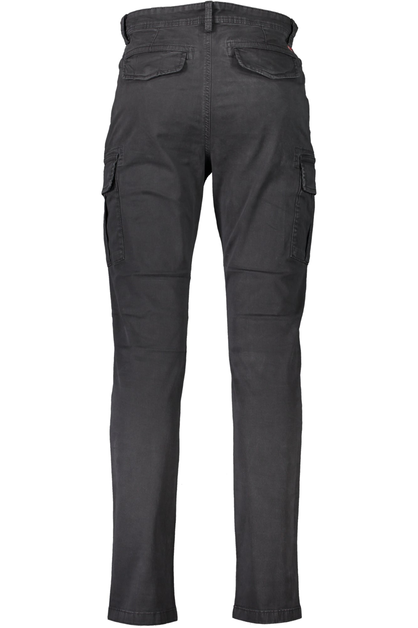 NP0A4H1GYASUNI_NE041 – Schwarze Herren-Cargohose mit 4 Taschen und Logo-Detail – Größe: 30, 33, 36, 31, 32, 38 – Farbe: Nero