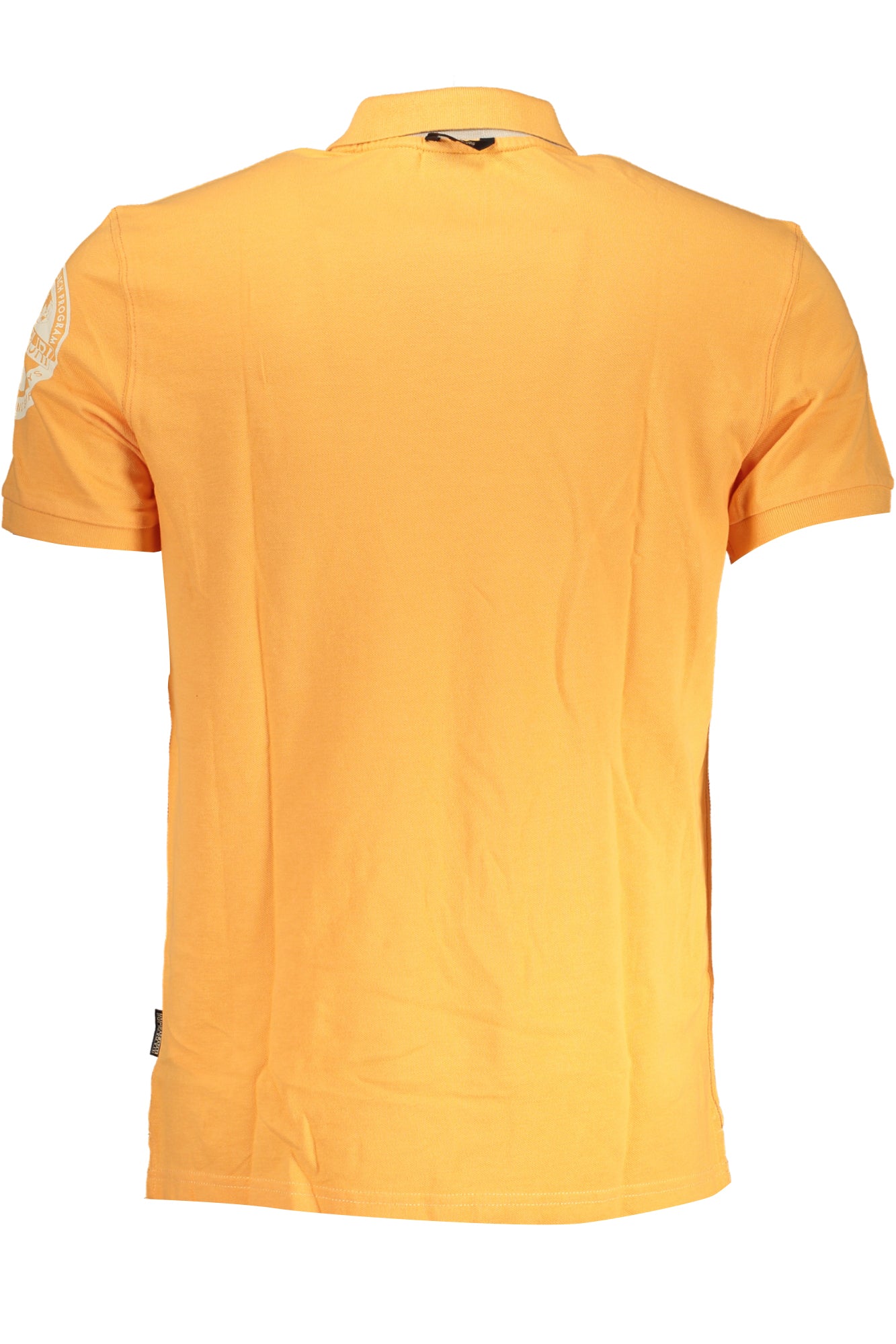 NP0A4H6AEAMUNDSEN_ARA57 – Herren Kurzarm-Poloshirt Orange mit Kontrastdetails und Logo-Druck – Größe: XL, 2XL – Farbe: Arancione