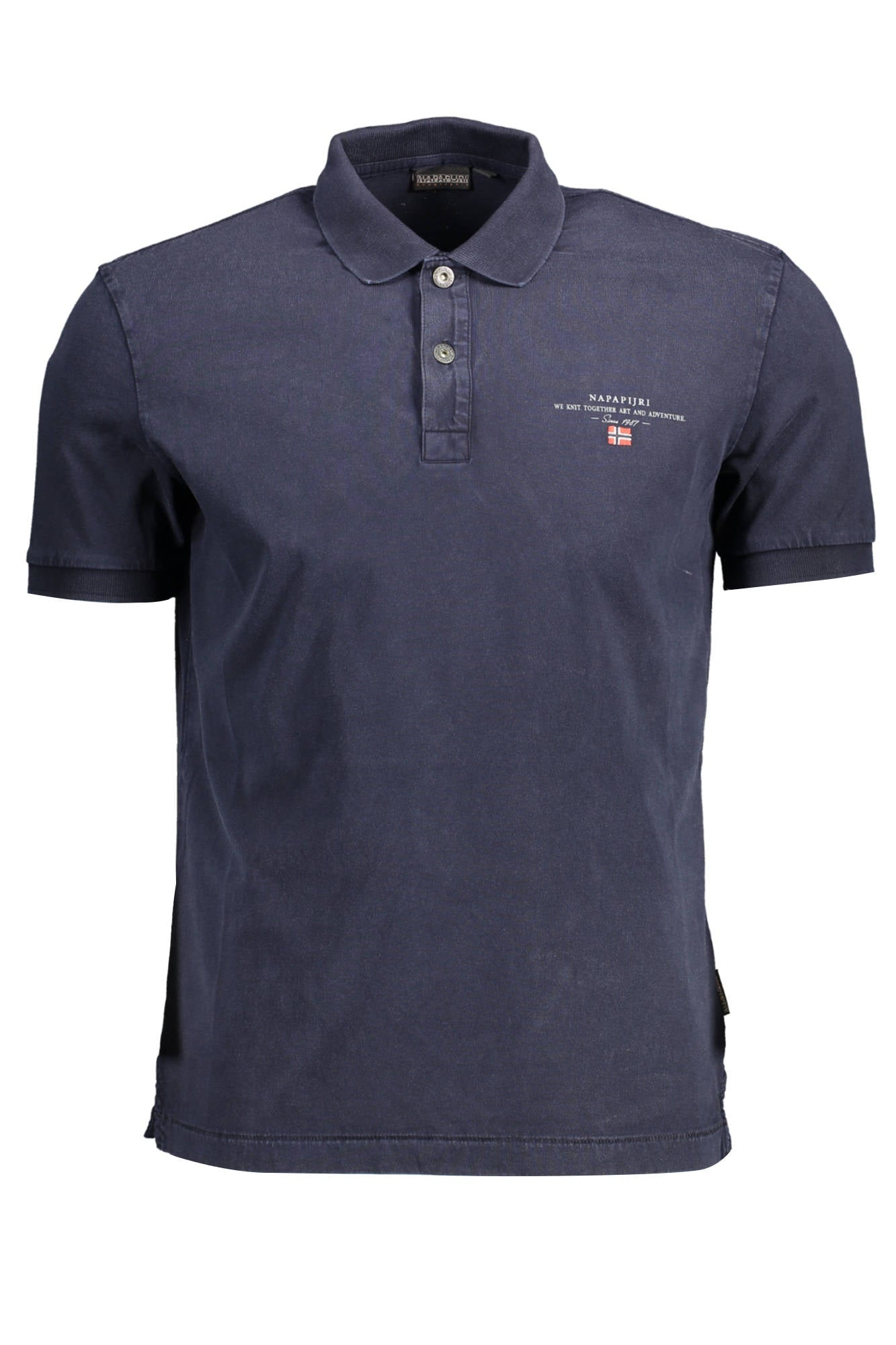 NP0A4GB4-ELBAS-JERSEY_BLU_176 – Herren Polohemd Blau - Kurzarm, Modernes Design, Mit Stickerei – Größe: S, M, L, XL, 2XL, 3XL – Farbe: Blu