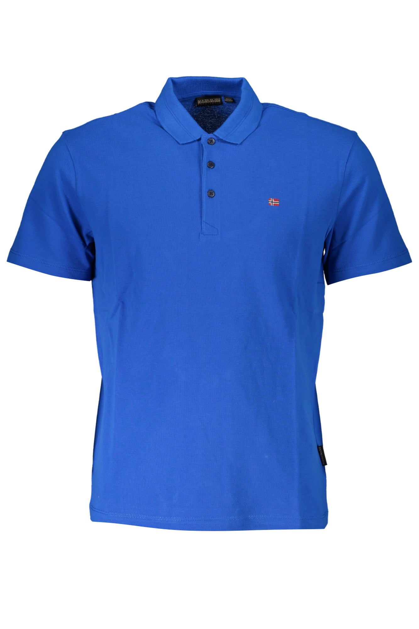NP0A4H8BEALISSSSUM_BLB2L – Klassisches Herren Kurzarm-Polo in Blau mit Stickerei und Regular Fit – Größe: S, M, L, XL, 2XL – Farbe: Blu