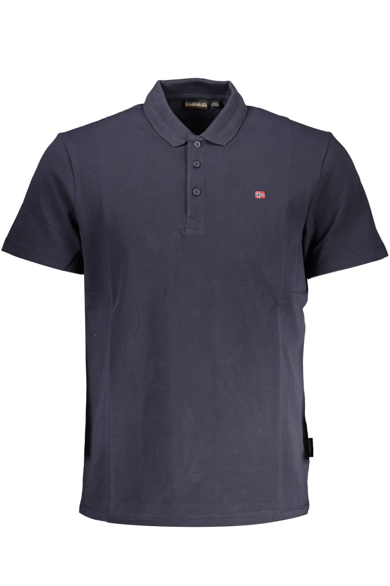 NP0A4H8B-EALIS-SS-SUM_BLU_176 – Herren Kurzarm-Poloshirt Blau mit Stickerei und Knopfleiste – Größe: S, M, L, XL, 2XL, 3XL – Farbe: Blu