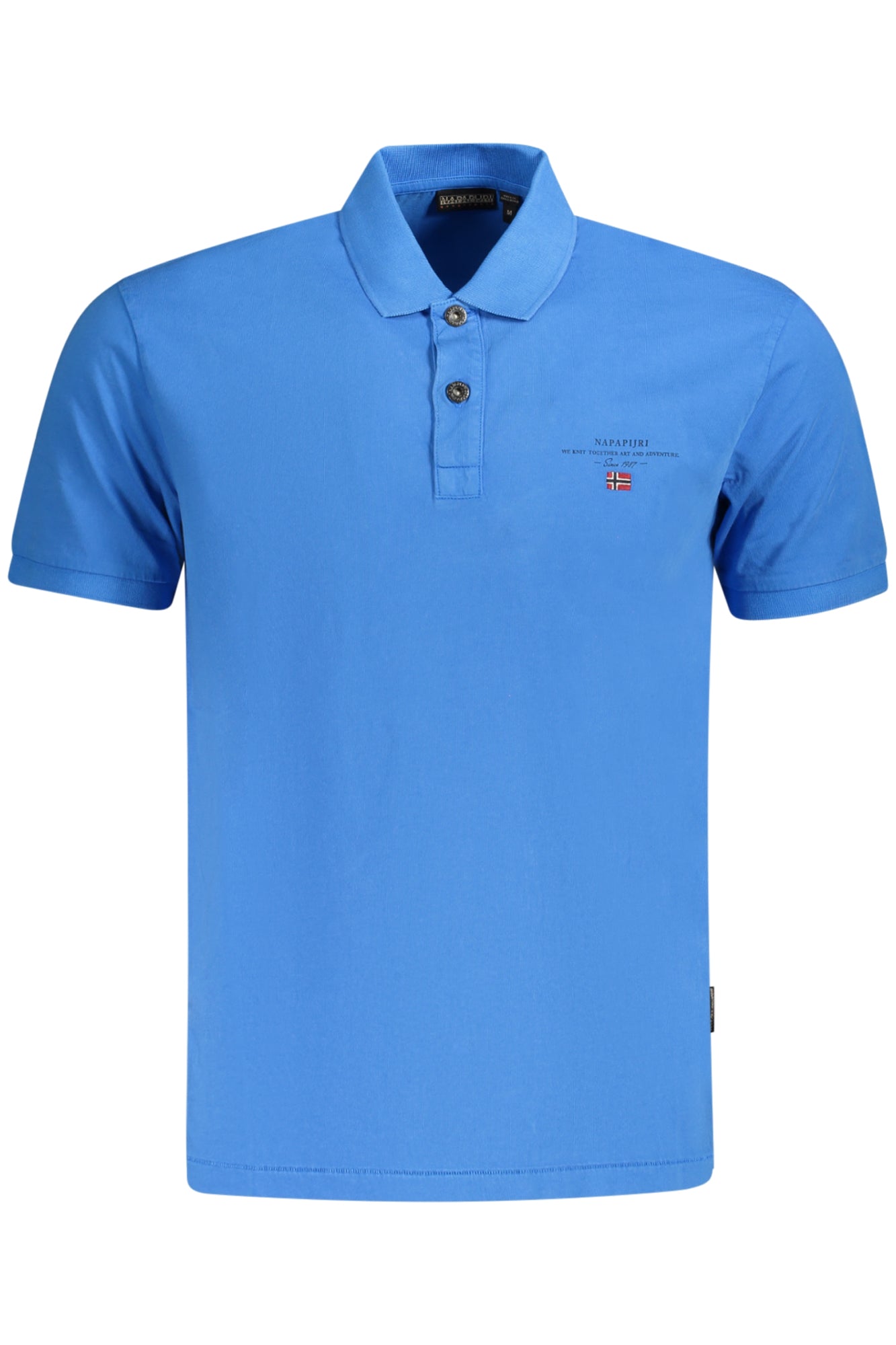 NP0A4GB4ELBASJERSEY_BLB2W – Herren Kurzarm-Poloshirt Blau - Regular Fit mit Stickerei & Druck – Größe: S, M, L, XL, 2XL, 3XL – Farbe: Blu