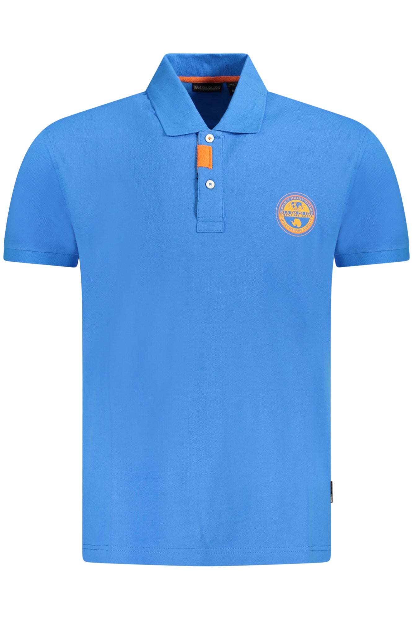 NP0A4ID3ECLANISSS_BLB2W – Herren Kurzarm-Poloshirt Blau - Entspannte Passform mit Kontrastdetails – Größe: S, M, L, XL, 2XL – Farbe: Blu