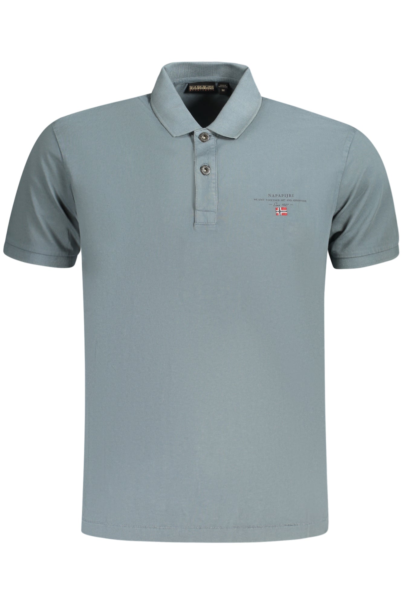 NP0A4GB4ELBASJERSEY_GRG1Y – Herren Kurzarm-Poloshirt Grau mit Druck & Stickerei - Reguläre Passform – Größe: S, M, L, XL, 2XL, 3XL – Farbe: Grigio