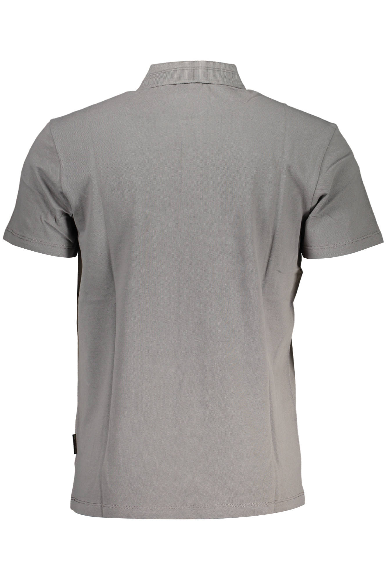 NP0A4H8B-EALIS-SS-SUM_GRIGIO_H31 – Herren Kurzarm-Poloshirt Grau - Stilvoll mit Stickerei und 3 Knöpfen – Größe: M, XL, L – Farbe: Grigio