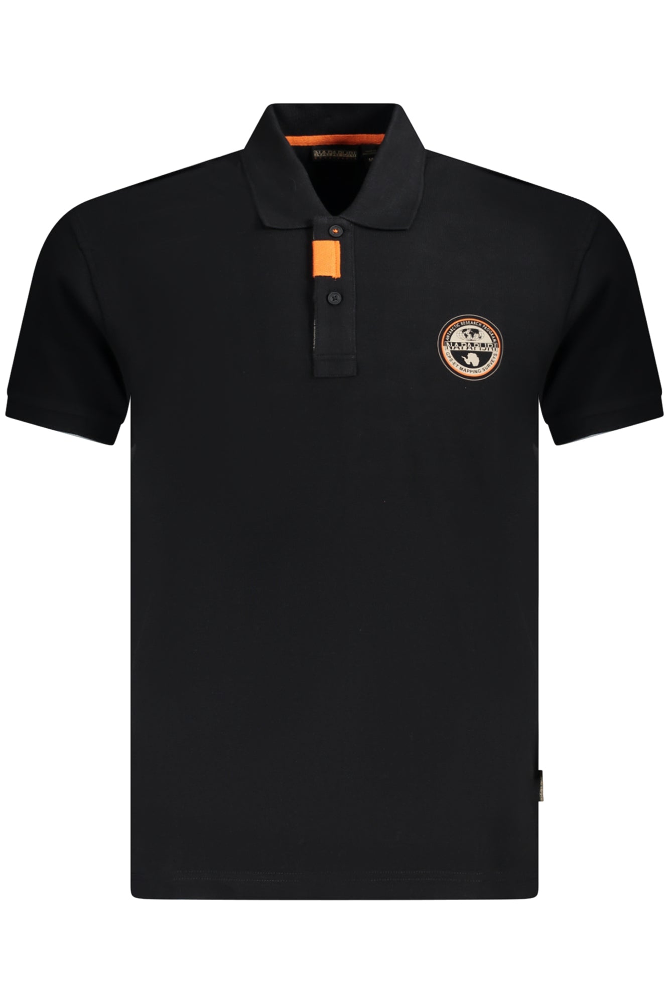 NP0A4ID3ECLANISSS_NE941 – Elegantes Herren Kurzarm-Poloshirt in Schwarz mit Kontrastdetails – Größe: S, M, L, XL, 2XL – Farbe: Nero