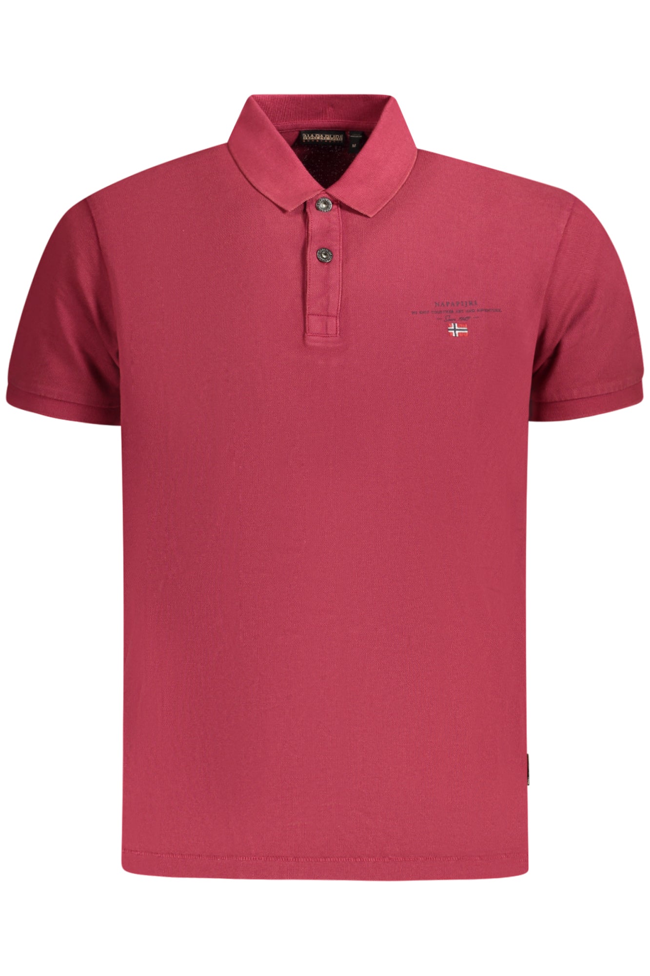 NP0A4GDLELBASSS4_ROR1E – Herren Kurzarm-Polohemd Rot – Stilvolles Design mit Stickerei – Größe: S, M, L, XL, 2XL – Farbe: Rosso