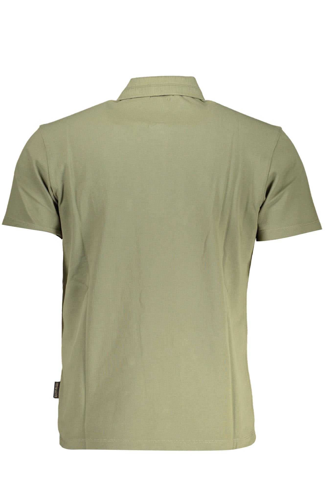 NP0A4H8B-EALIS-SS-SUM_VERDE_GAE – Grünes Herren Kurzarm-Poloshirt mit Stickerei und 3 Knöpfen – Größe: S, M, XL – Farbe: Verde