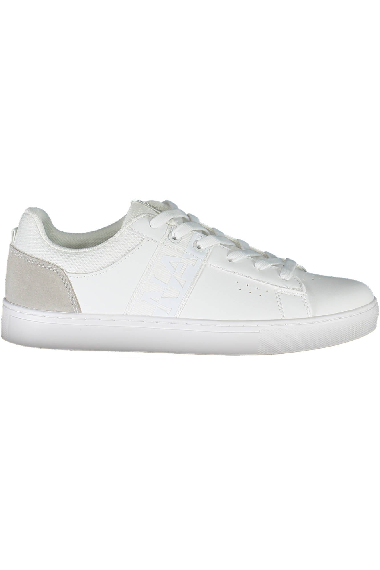 NP0A4FKT-S1WILLOW01PUCF_BIANCO_002 – Damen Sportschuh: Weißer Schnürschuh mit Kontrastdetails & Logo – Größe: 36, 37, 38, 39, 40, 41, 42 – Farbe: Bianco