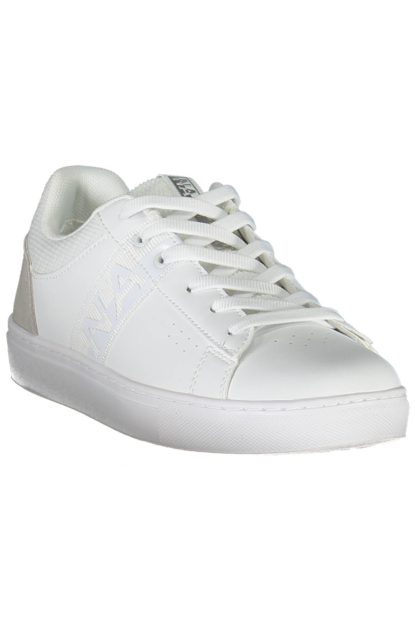 NP0A4FKT-S1WILLOW01PUCF_BIANCO_002 – Damen Sportschuh: Weißer Schnürschuh mit Kontrastdetails & Logo – Größe: 36, 37, 38, 39, 40, 41, 42 – Farbe: Bianco