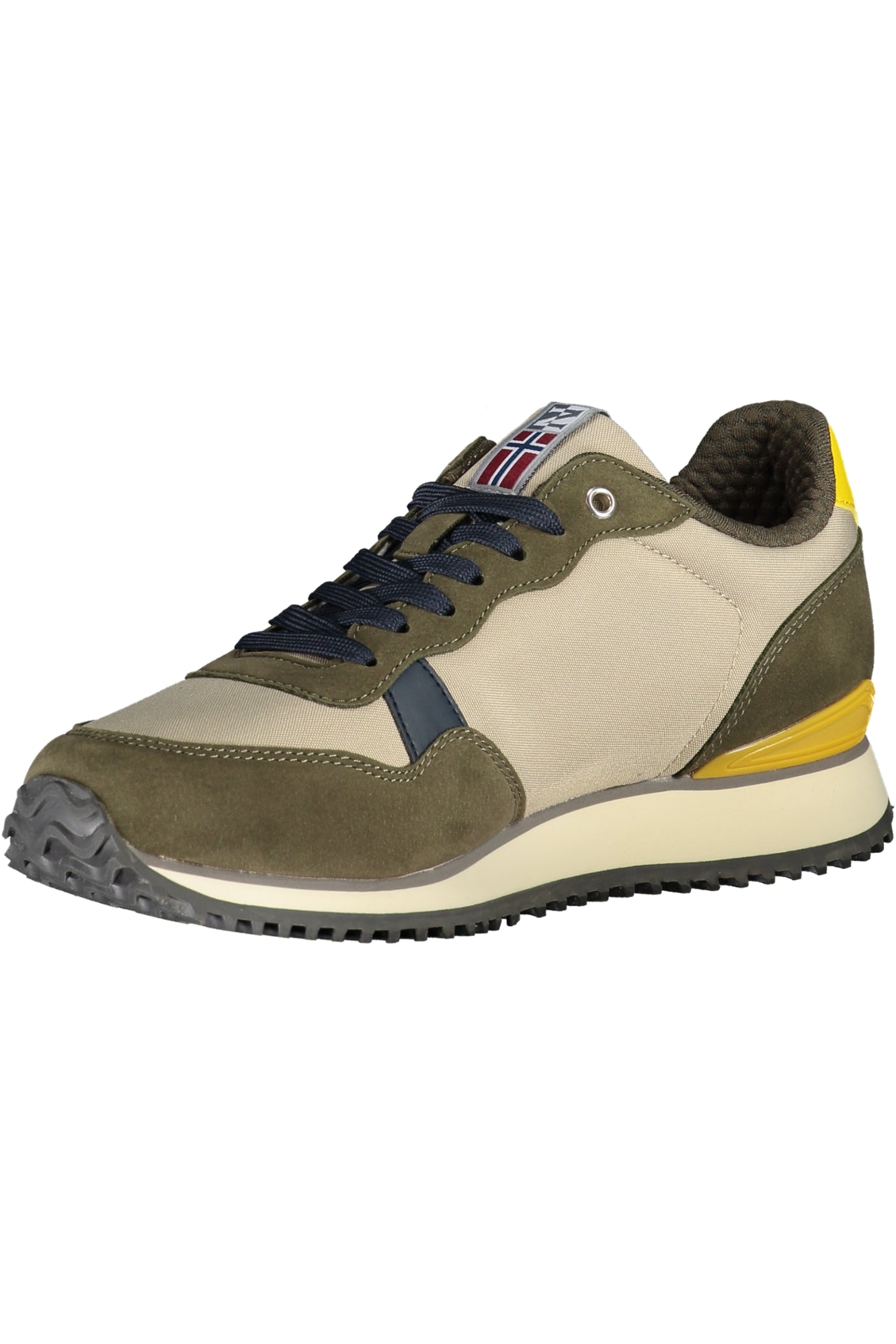 NP0A4HVPF3COSMOS01PUN_BENC1 – Elegante Beige Herrensneaker mit Kontrastdetails und Schnürung – Größe: 40, 41, 42, 43, 44, 45, 46 – Farbe: Beige