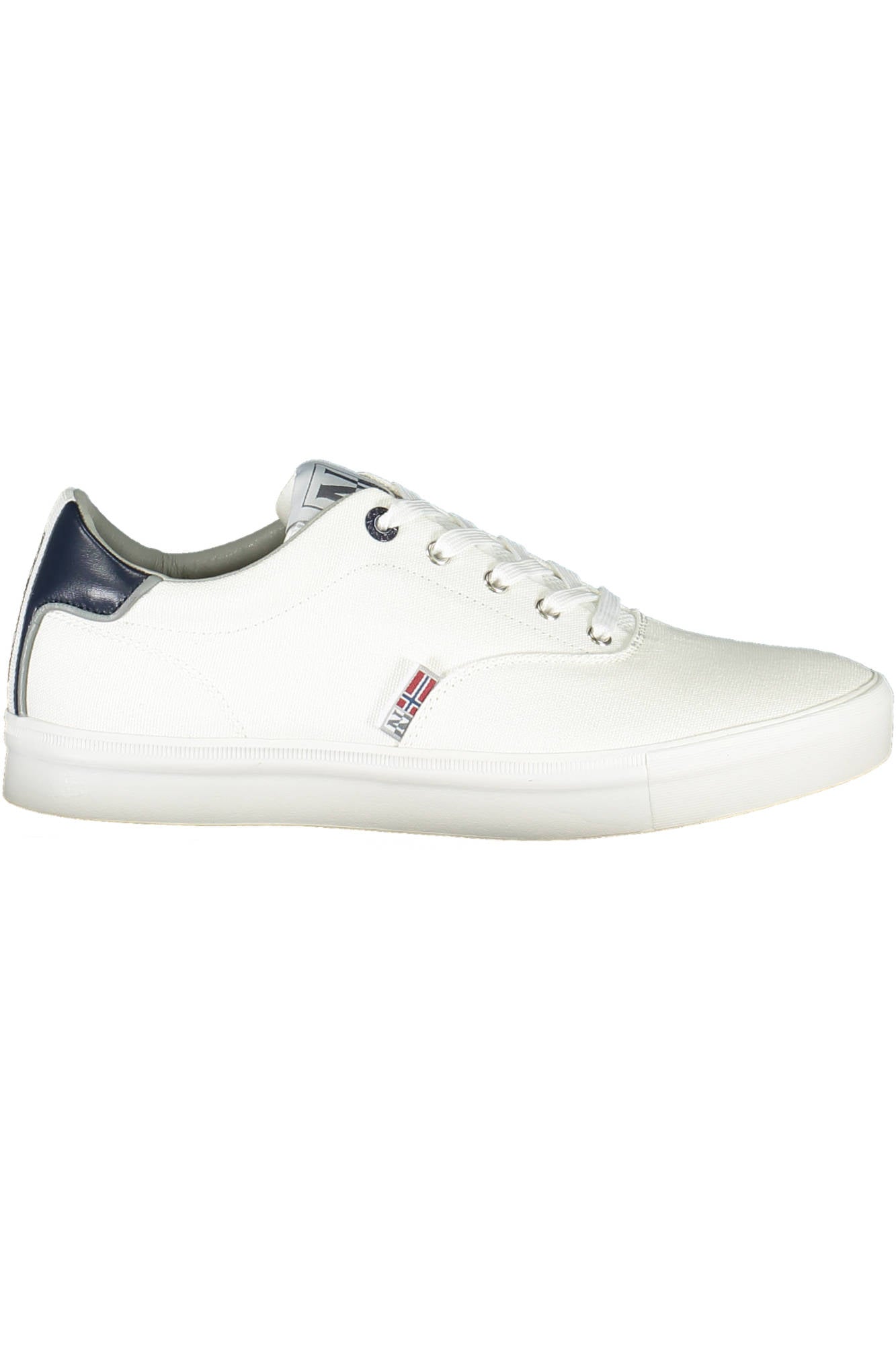 NP0A4HLH-S3DEN06CAN_BIANCO_002 – Weiße Sportschuhe für Herren mit Kontrastdetails und Logo – Größe: 40, 41, 42, 43, 44, 45 – Farbe: Bianco