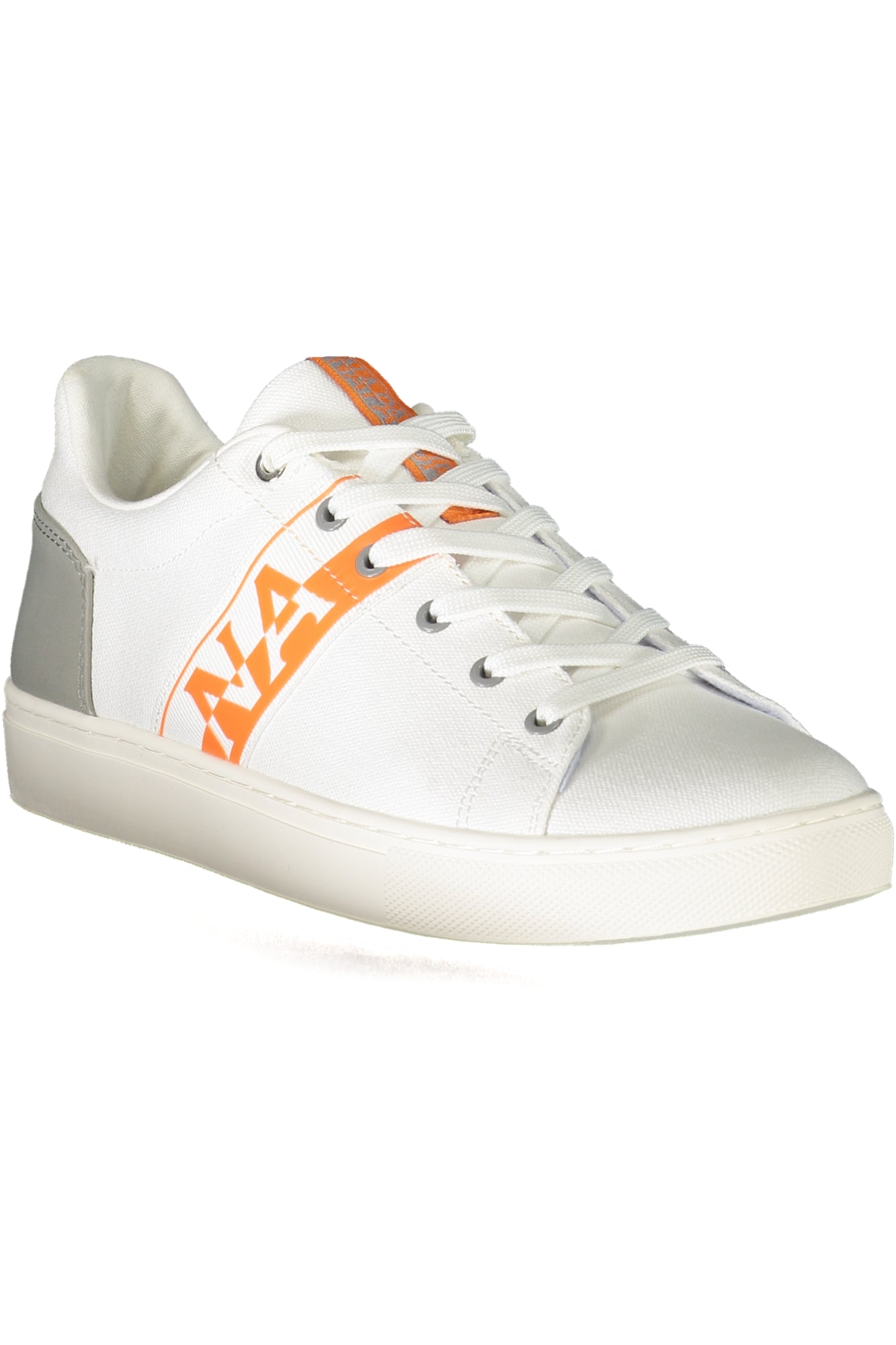 NP0A4I7FS4BIRCH02CAN_BI002 – Weiße Herren-Sportschuhe mit Kontrastdetails und Schnürsenkeln – Größe: 40, 41, 42, 43, 44, 45, 46 – Farbe: Bianco