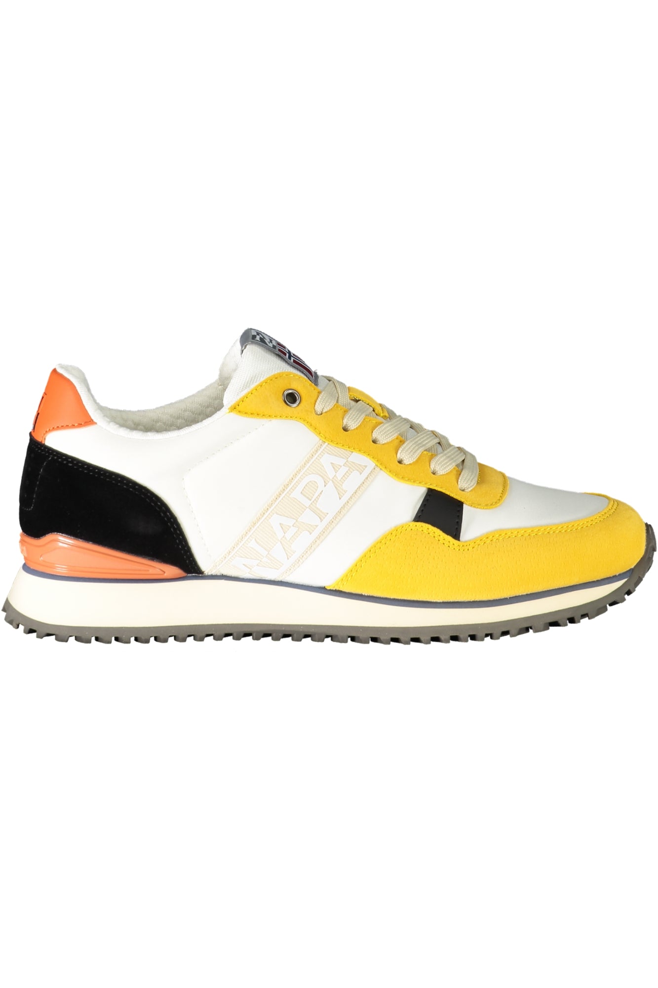 NP0A4I7ES4COSMOS01NYP_GI01D – Herrensportschuhe in Gelb – Vielseitige Kontrastdetails und Logo – Größe: 40, 41, 42, 43, 44, 45, 46 – Farbe: Giallo