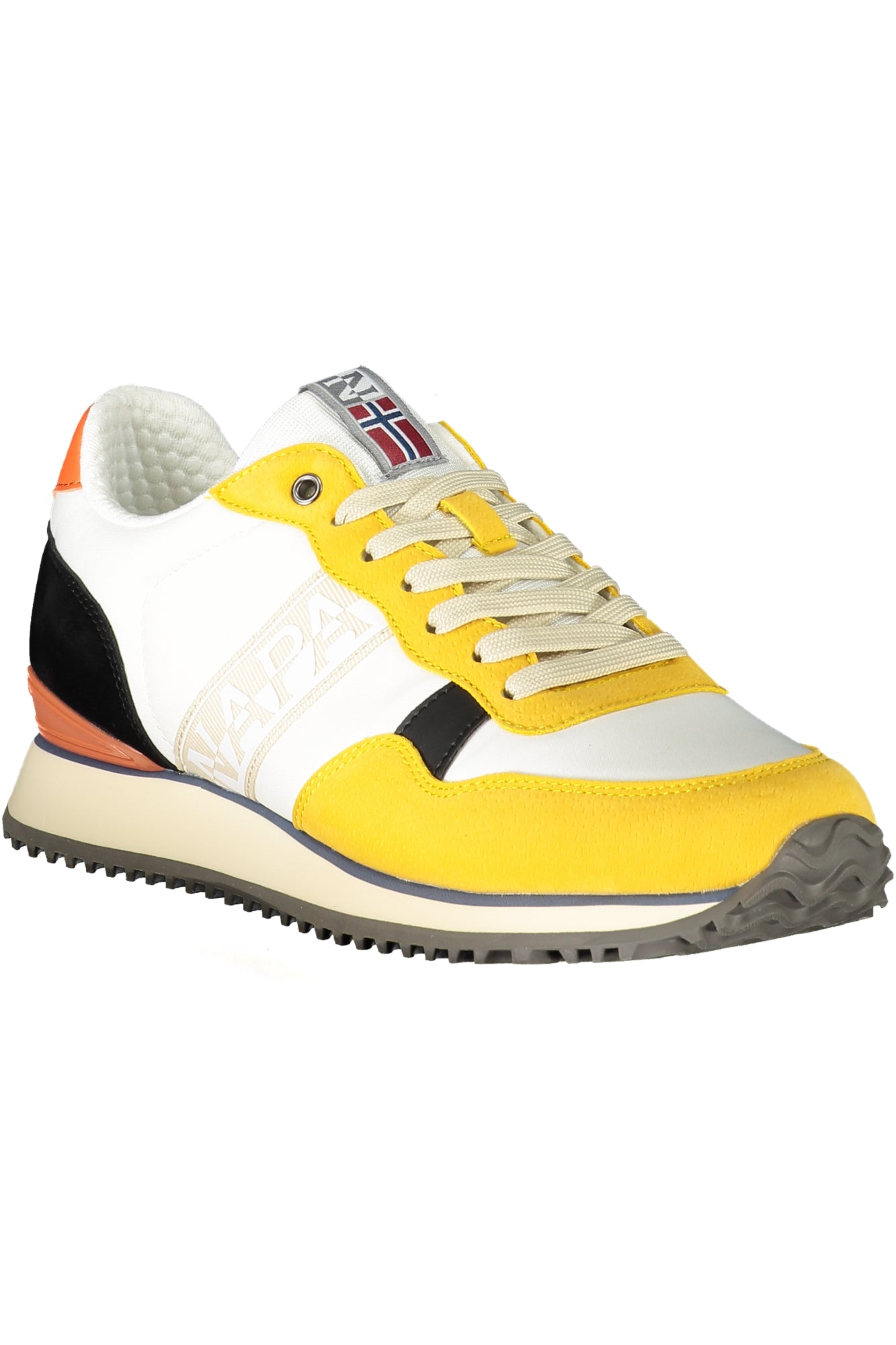 NP0A4I7ES4COSMOS01NYP_GI01D – Herrensportschuhe in Gelb – Vielseitige Kontrastdetails und Logo – Größe: 40, 41, 42, 43, 44, 45, 46 – Farbe: Giallo