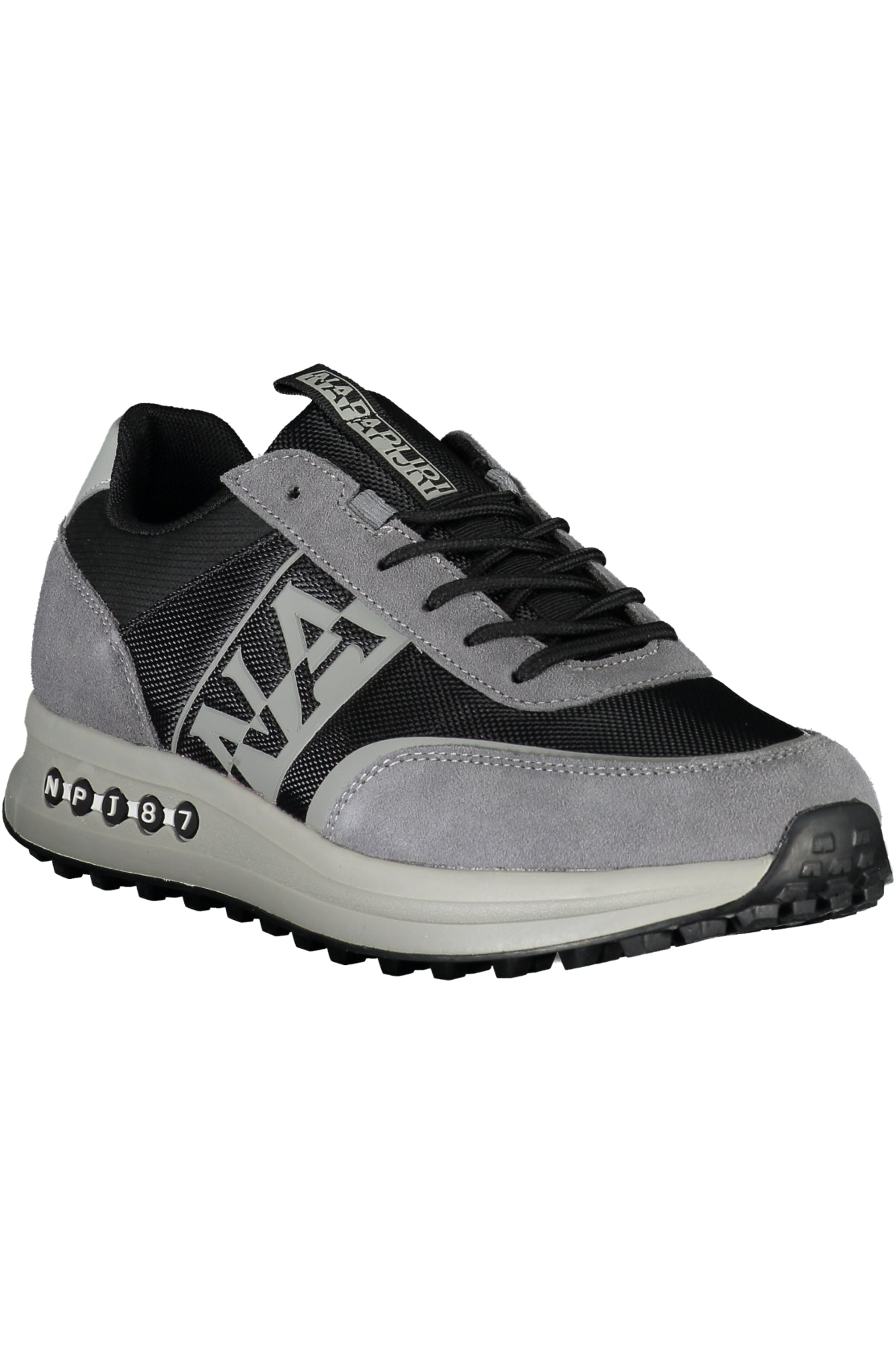 NP0A4HVIF3SLATE02COR_GRZ02 – Graue Herrensportschuhe mit Schnürsenkeln & Kontrastdetails entdecken – Größe: 40, 41, 42, 43, 44, 45, 46 – Farbe: Grigio