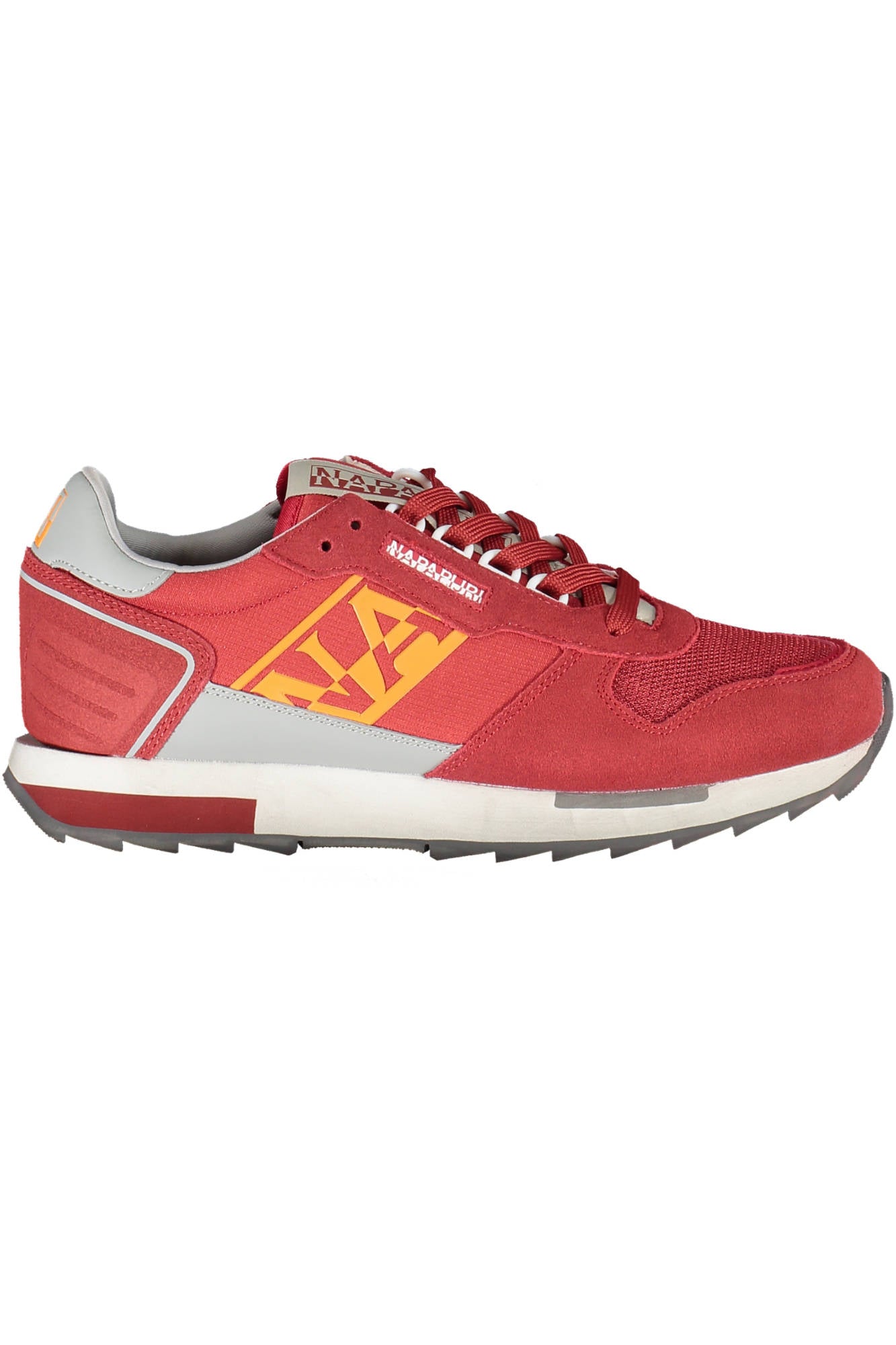 NP0A4HL8-S3VIRTUS02NYM_ROSSO_R05 – Herren Sportschuh Rot mit Kontrastdetails und Ersatzschnürsenkel – Größe: 40, 41, 42, 43, 44, 45 – Farbe: Rosso