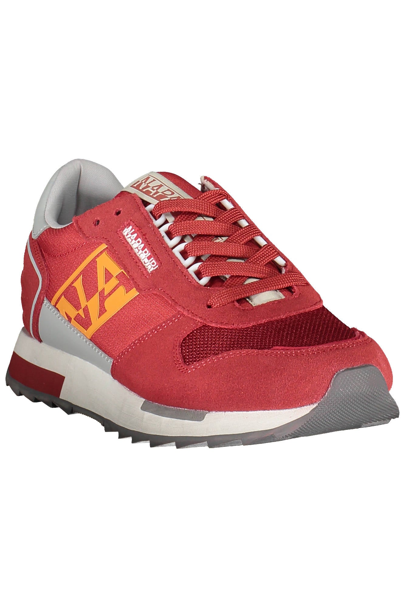 NP0A4HL8-S3VIRTUS02NYM_ROSSO_R05 – Herren Sportschuh Rot mit Kontrastdetails und Ersatzschnürsenkel – Größe: 40, 41, 42, 43, 44, 45 – Farbe: Rosso