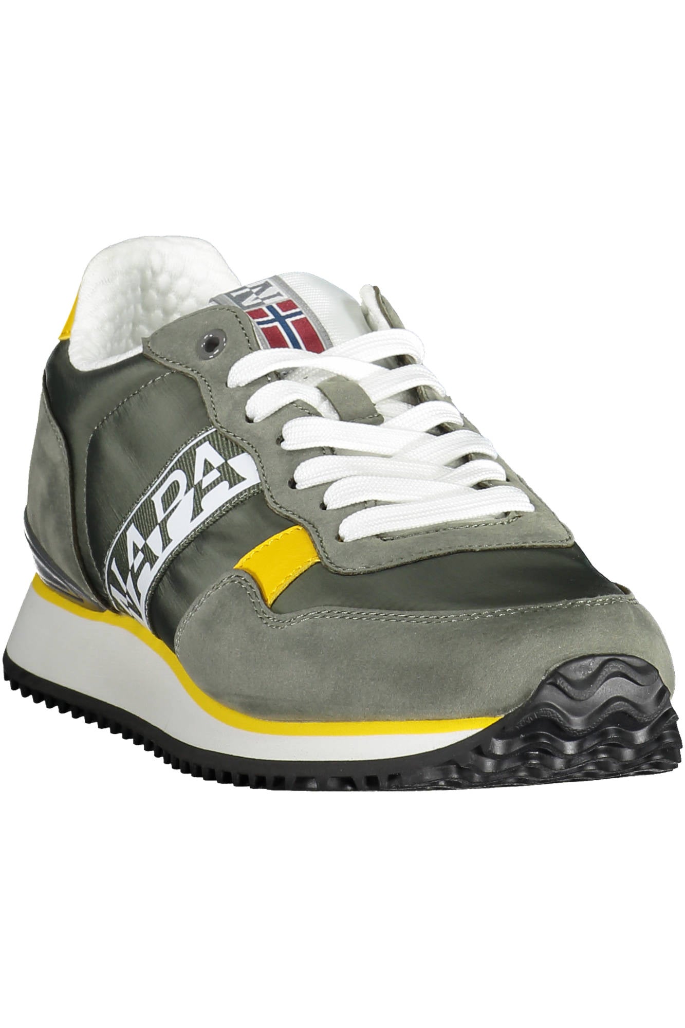 NP0A4HL5-S3COSMOS01NYP_VERDE_GAE – Stylische grüne Sportschuhe für Herren mit Kontrastdetails und Logo – Größe: 40, 41, 42, 43, 44, 45, 46 – Farbe: Verde