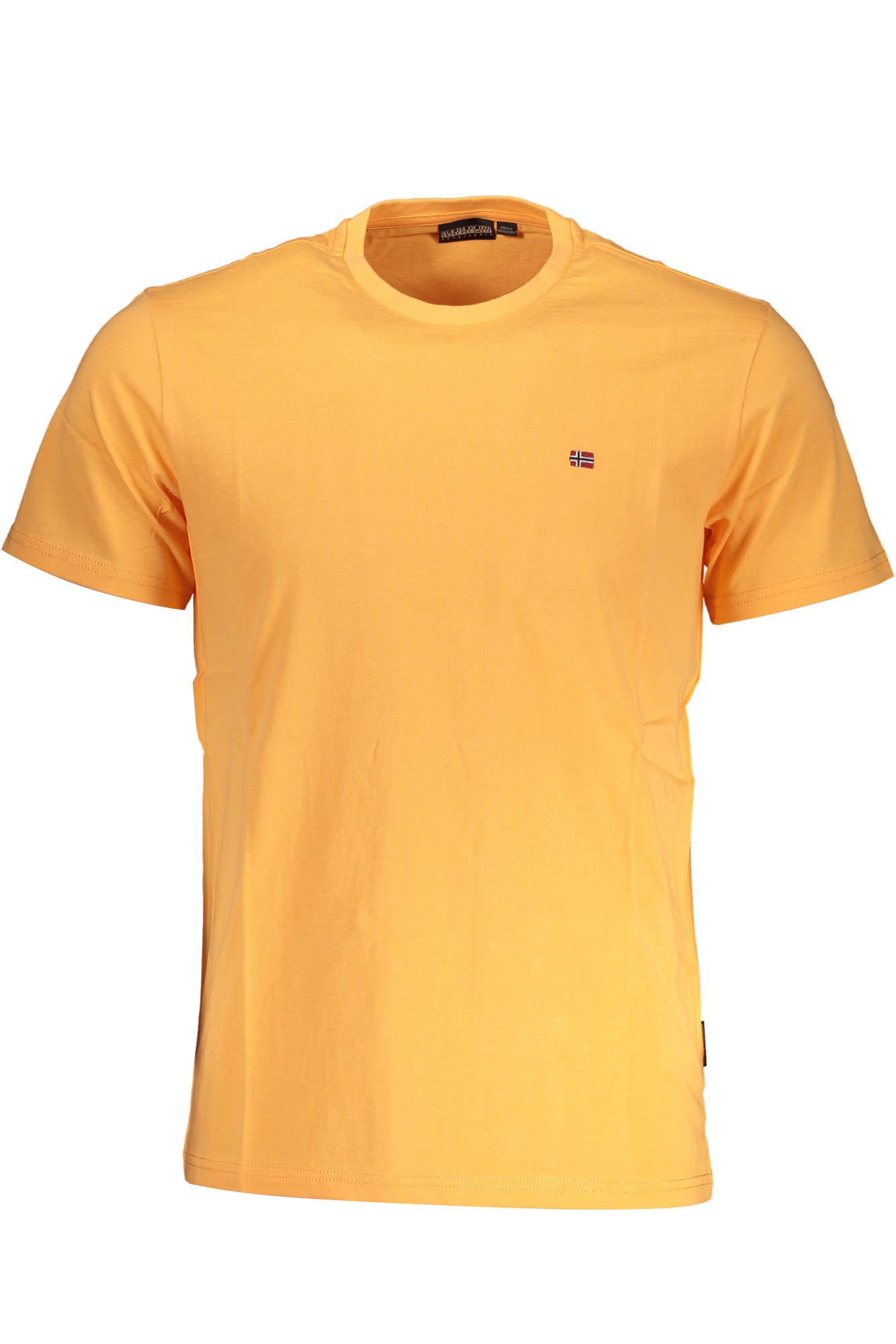 NP0A4H8D-SALIS-SS-SUM_ARANCIO_A57 – Herren T-Shirt Orange: Kurzarm, Rundhals & Logo-Stickerei – Größe: XL – Farbe: Arancione