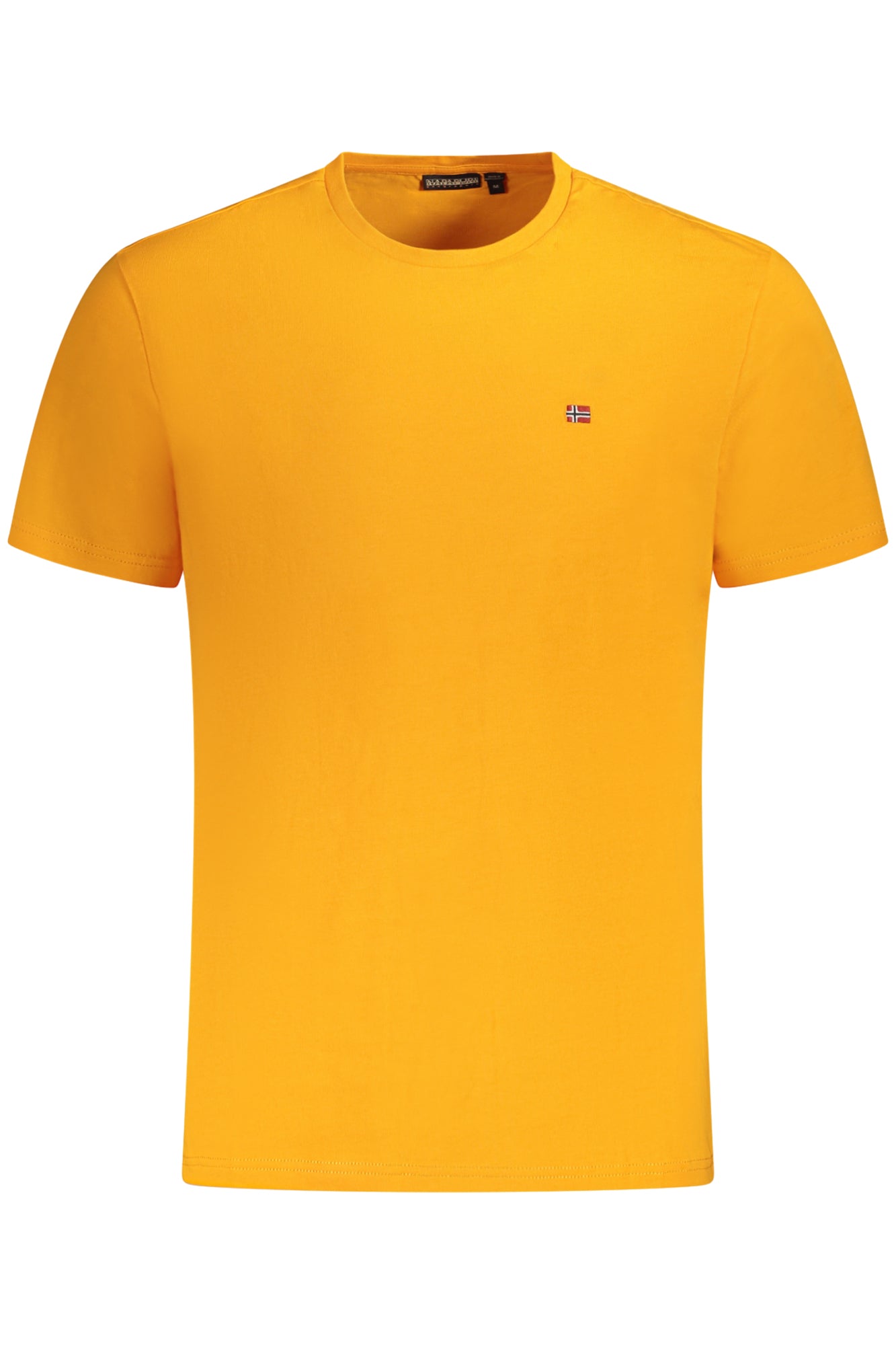 NP0A4H8DSALISSSSUM_ARA70 – Herren T-Shirt Orange: Kurzarm, Regular Fit, Rundhals, mit Stickerei – Größe: S, M, L, XL, 2XL, 3XL – Farbe: Arancione