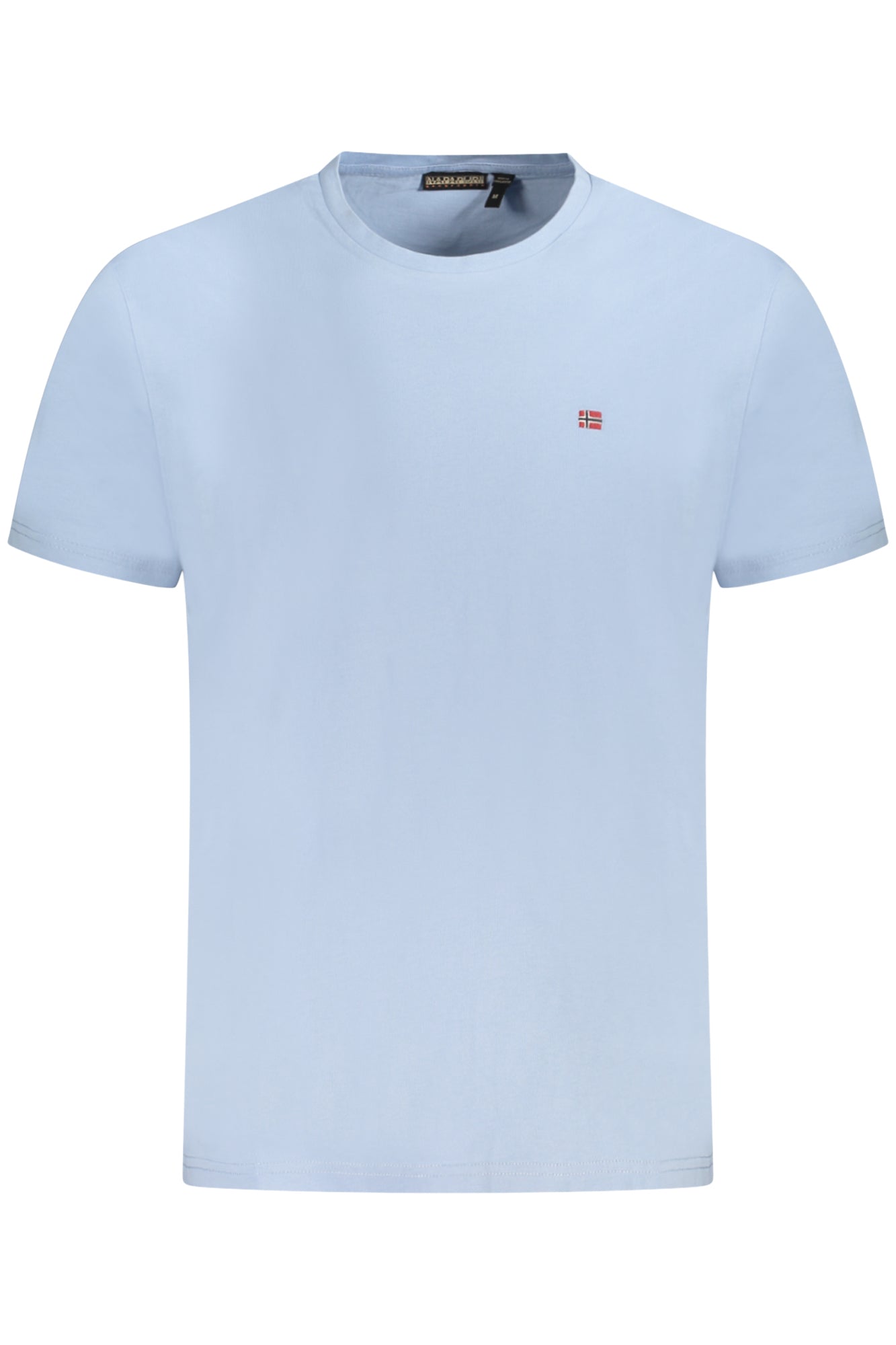 NP0A4H8DSALISSSSUM_AZI83 – Kurzarm Herren T-Shirt Blau – Regular Fit mit Stickerei und Logo. – Größe: S, M, L, XL, 2XL – Farbe: Azzurro