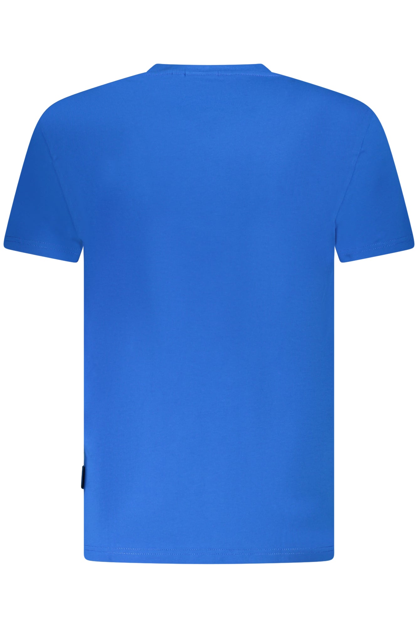 NP0A4H8DSALISSSSUM_AZI00 – Herren Blaues Kurzarm-T-Shirt - Regular Fit, Rundhals, Stickerei – Größe: S, M, L, XL, 2XL – Farbe: Azzurro