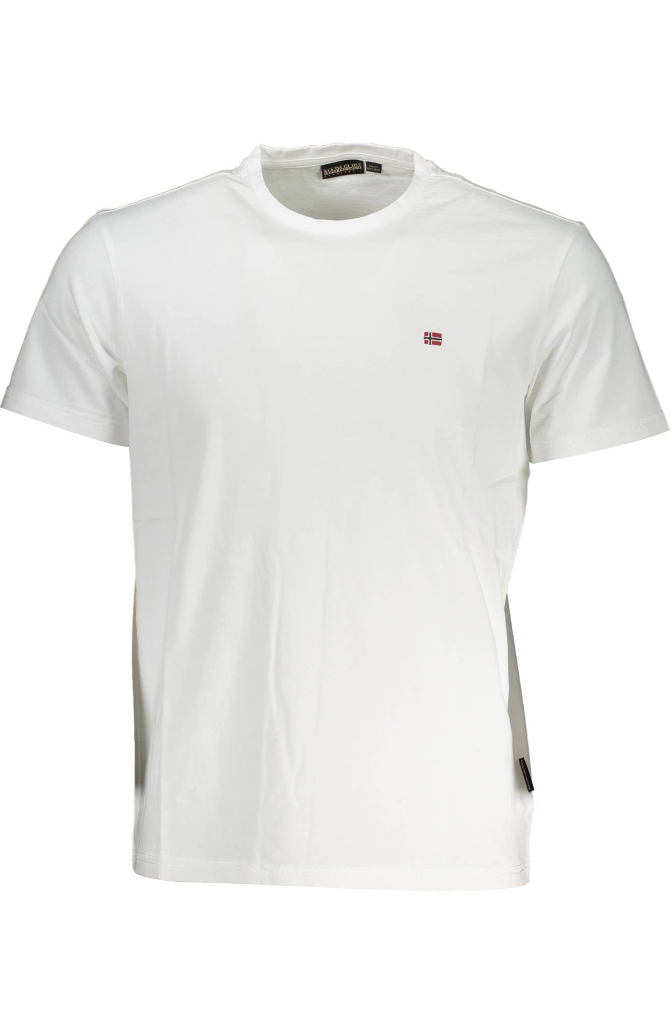 NP0A4H8D-SALIS-SS-SUM_BIANCO_002 – Weißes Kurzarm-Herren-T-Shirt mit Rundhals & Stickerei - Modetrend 2023 – Größe: S, M, L, XL, 2XL, 3XL – Farbe: Bianco