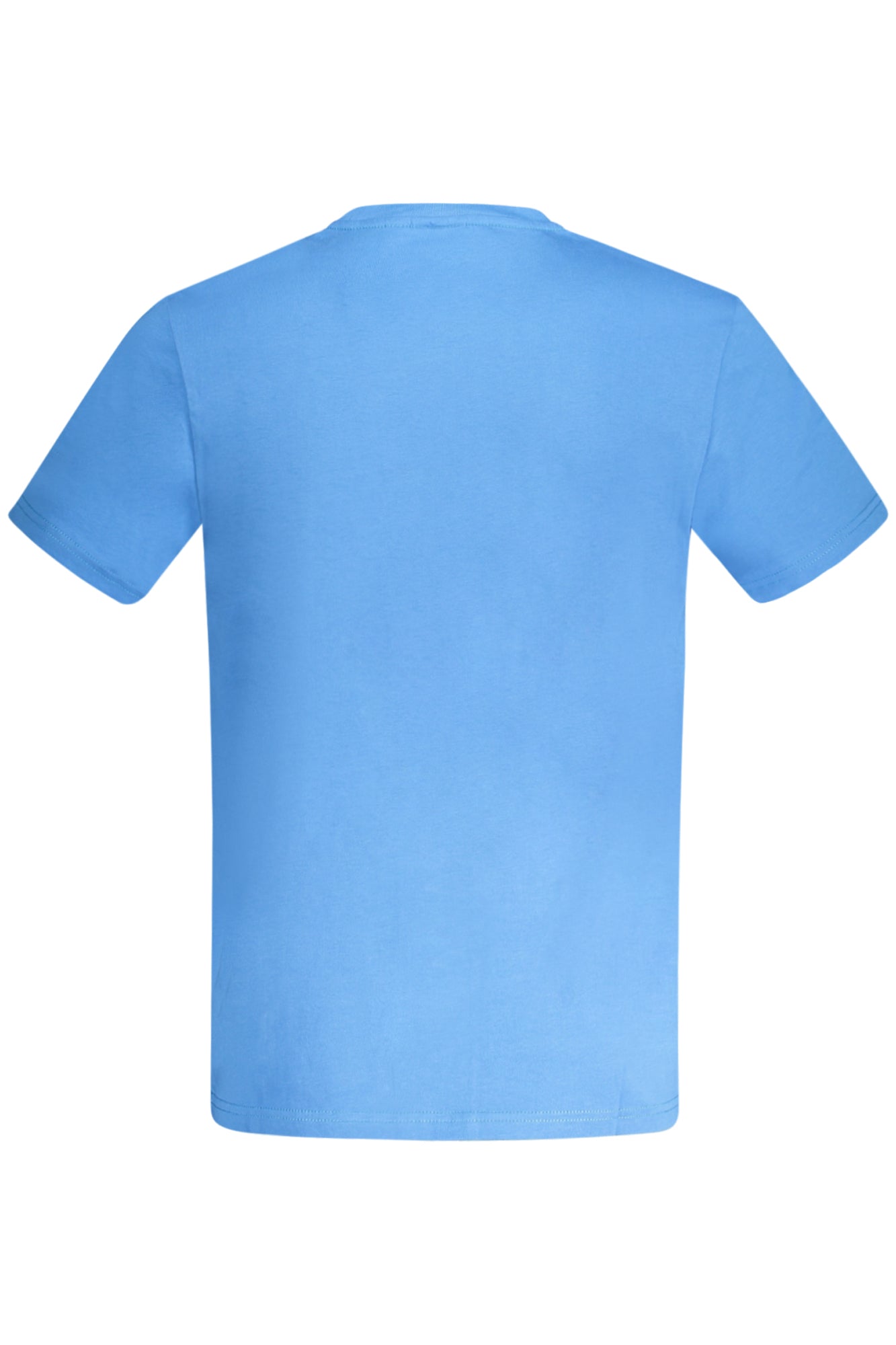 NP0A4H8DSALISSSSUM_BLB2P – Herren Kurzarm T-Shirt Blau - Regular Fit, Bio-Baumwolle, Stickerei – Größe: S, M, L, XL, 2XL – Farbe: Blu
