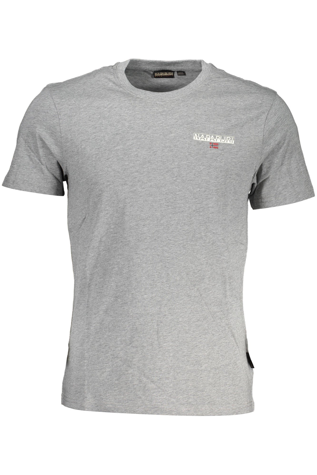 NP0A4GWI-S-ICE-SS-2_GRIGIO_160 – Stilvolles Herren T-Shirt Grau mit Rundhalsausschnitt & Logo-Druck – Größe: M, L, XL, 2XL – Farbe: Grigio