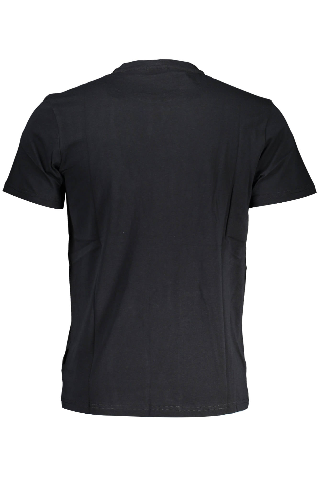 NP0A4H8D-SALIS-SS-SUM_NERO_041 – Herren Kurzarm-T-Shirt Schwarz mit Rundhals und Stickerei-Details – Größe: S, M, L, XL, 2XL, 3XL – Farbe: Nero
