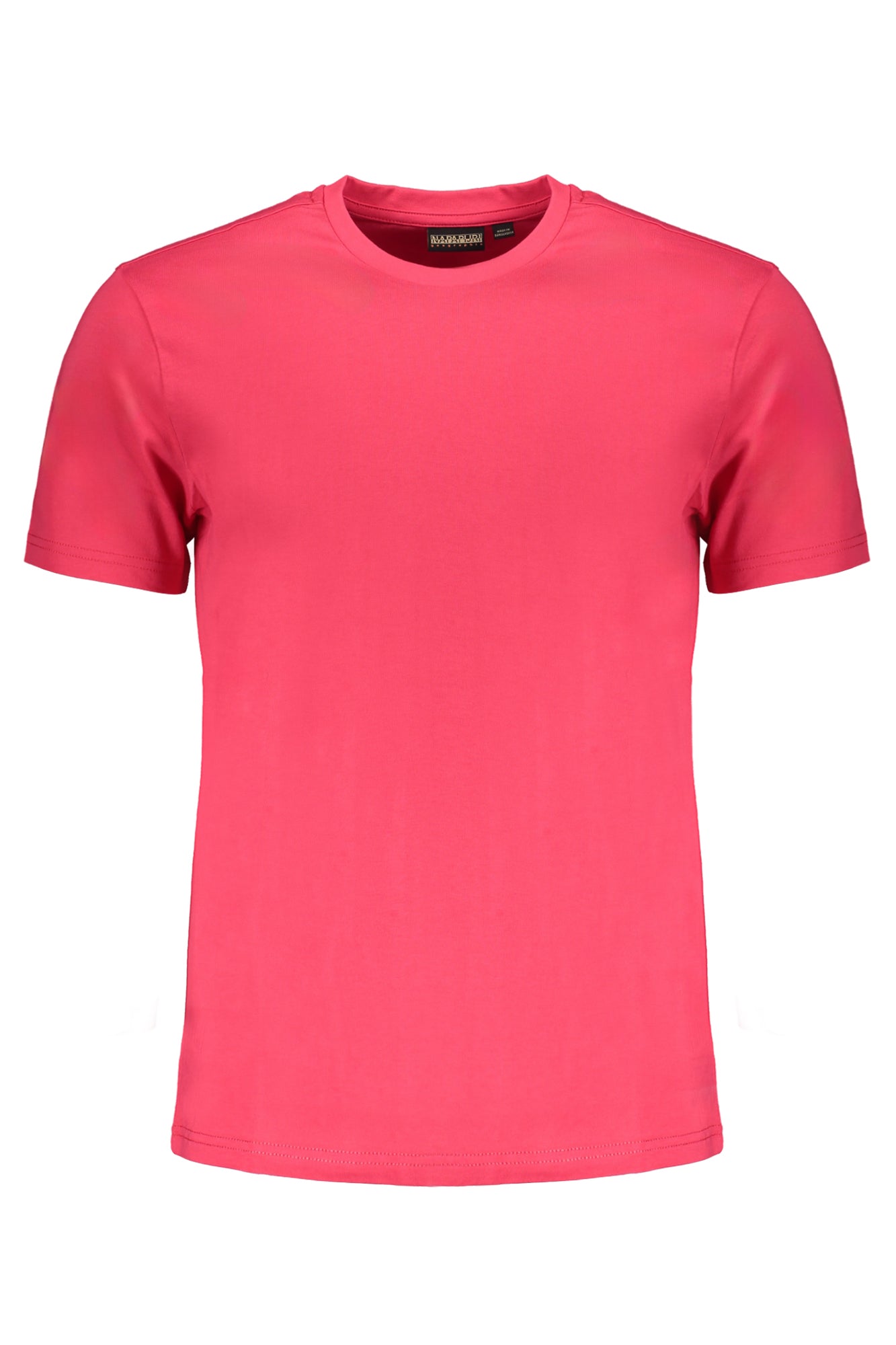 NP0A4H8DSALISSSSUM_RSR25 – Herren Kurzarm T-Shirt in Rosa aus Bio-Baumwolle mit Stickerei – Größe: S, M, L, XL, 2XL – Farbe: Rosa
