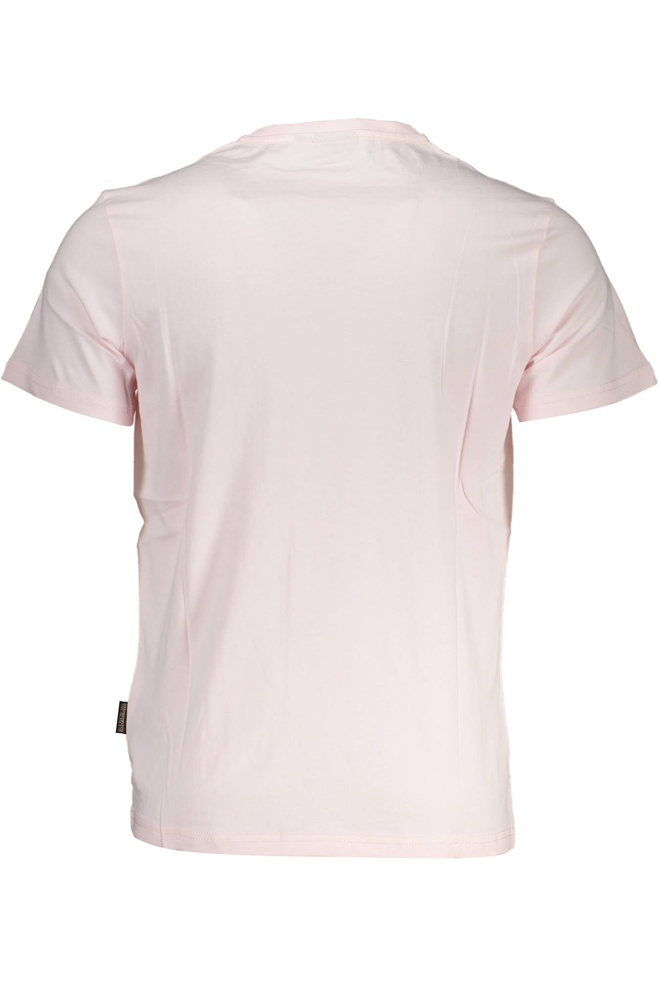 NP0A4H8D-SALIS-SS-SUM_ROSA_P85 – Herren Kurzarm Rundhals T-Shirt in Rosa mit Stickerei und Logo – Größe: 2XL, L – Farbe: Rosa