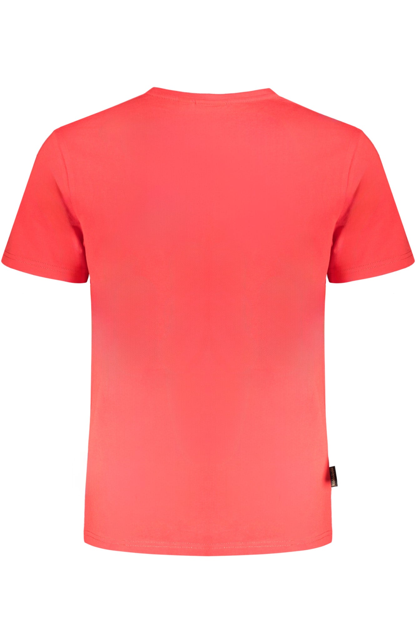 NP0A4H8DSALISSSSUM_ROR06 – Herren Kurzarm T-Shirt Rot - Regular Fit, Stickerei, Bio-Baumwolle – Größe: S, M, L, XL, 2XL – Farbe: Rosso