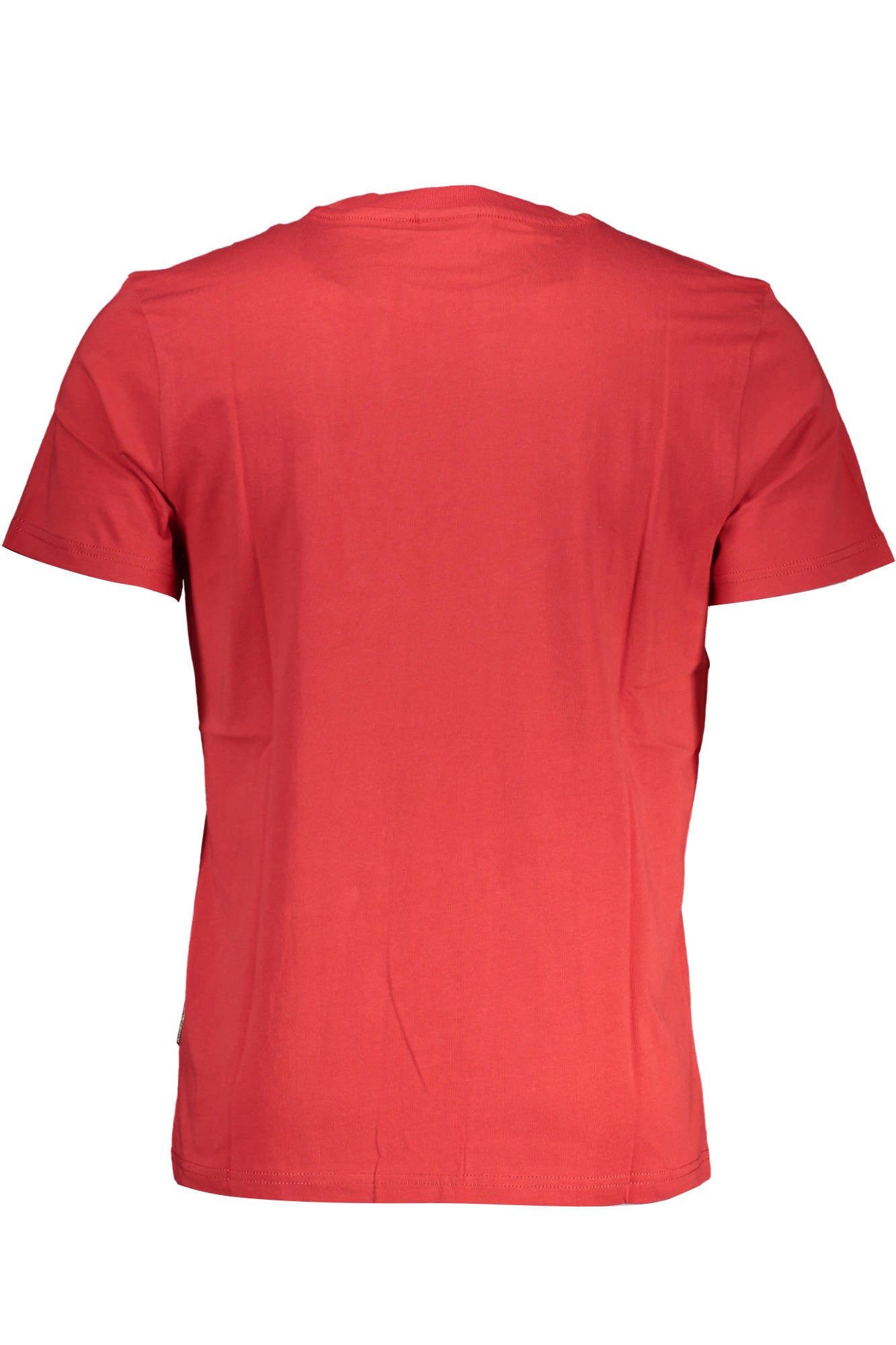 NP0A4GWI-S-ICE-SS-2_ROSSO_R47 – Herren Kurzarm T-Shirt Rot mit Print & Applikationen - Stilvoll & Bequem – Größe: XL – Farbe: Rosso