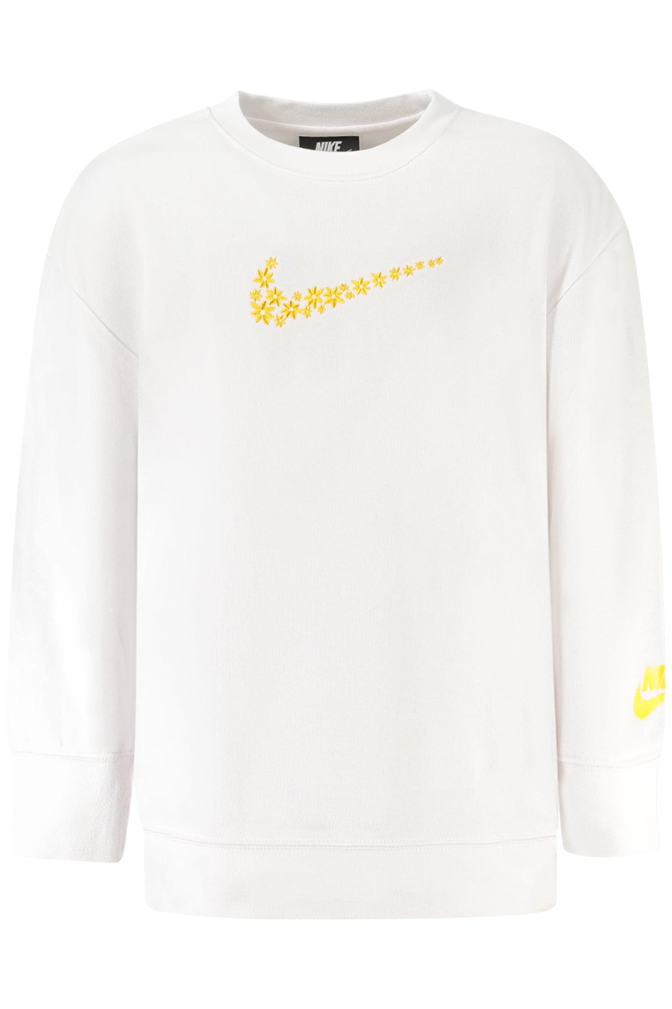 36J045_BIWHITE – Weißes Mädchen-Sweatshirt ohne Reißverschluss – Langarm & Stylisch – Größe: 5A, 6X, 6A, 4A – Farbe: Bianco