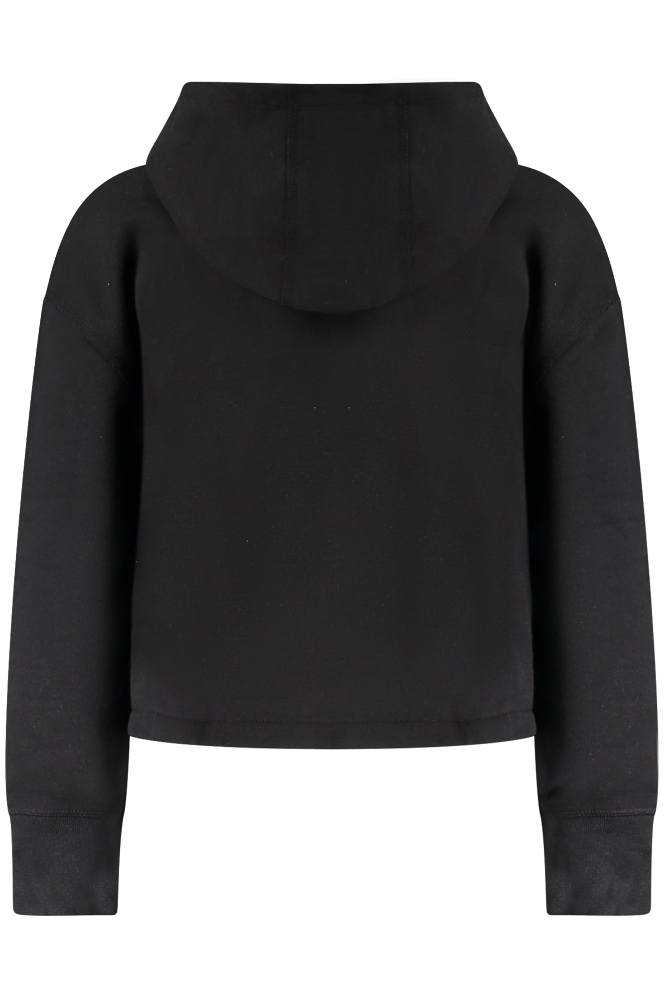 36I265_NEBLACK – Schwarzes Mädchen-Kapuzen-Sweatshirt mit Stickerei und Kängurutasche – Größe: 5A, 4A, 6X, 6A – Farbe: Nero