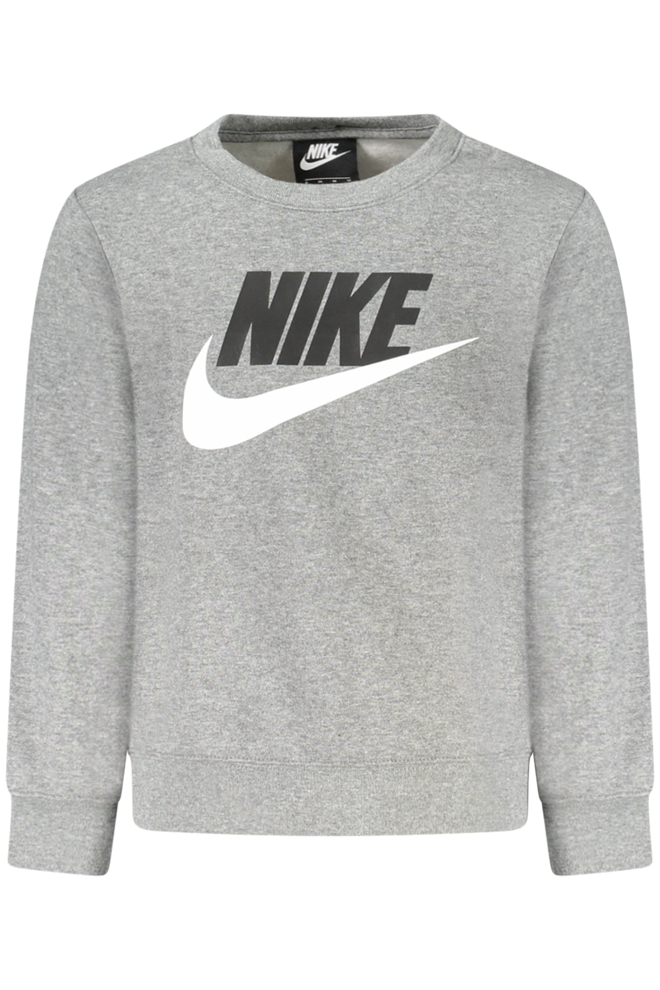 86G705_GRCARBON – Stylisches Grau: Kinder-Sweatshirt ohne Reißverschluss mit Druck – Größe: 6A, 7A, 5A, 4A – Farbe: Grigio