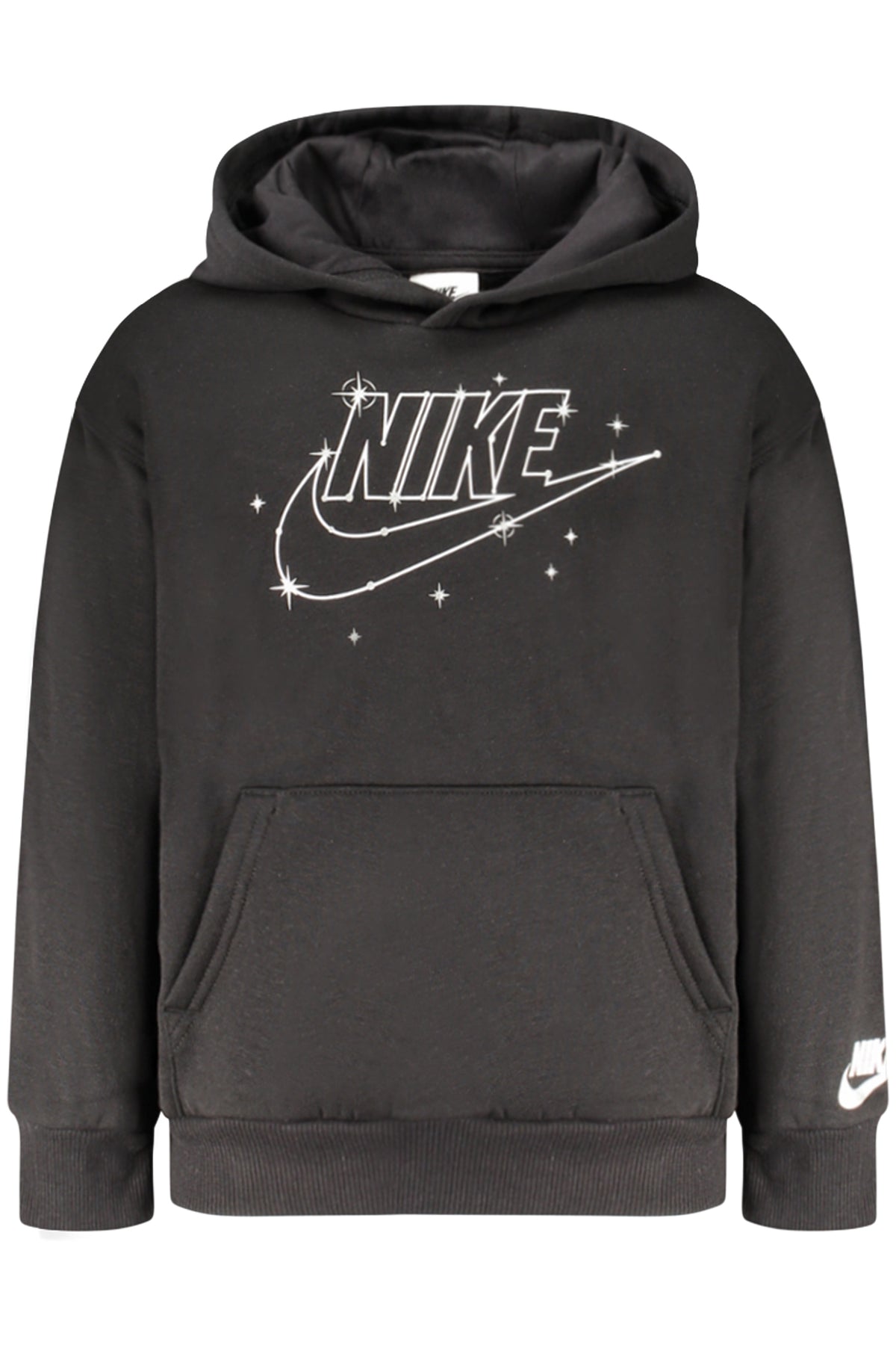 86L402_NEBLACK – Kuscheliger schwarzer Kinder-Kapuzenpullover – Warm & praktisch! – Größe: 7A, 6A, 5A, 4A – Farbe: Nero