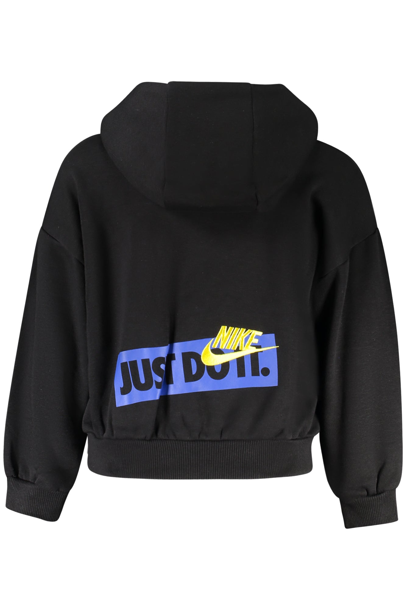 86K432_NEBLACK – Schwarzes Kinder-Kapuzenpullover: Gemütlich, Stilvoll & Vielseitig – Größe: 4A, 5A, 7A, 6A – Farbe: Nero