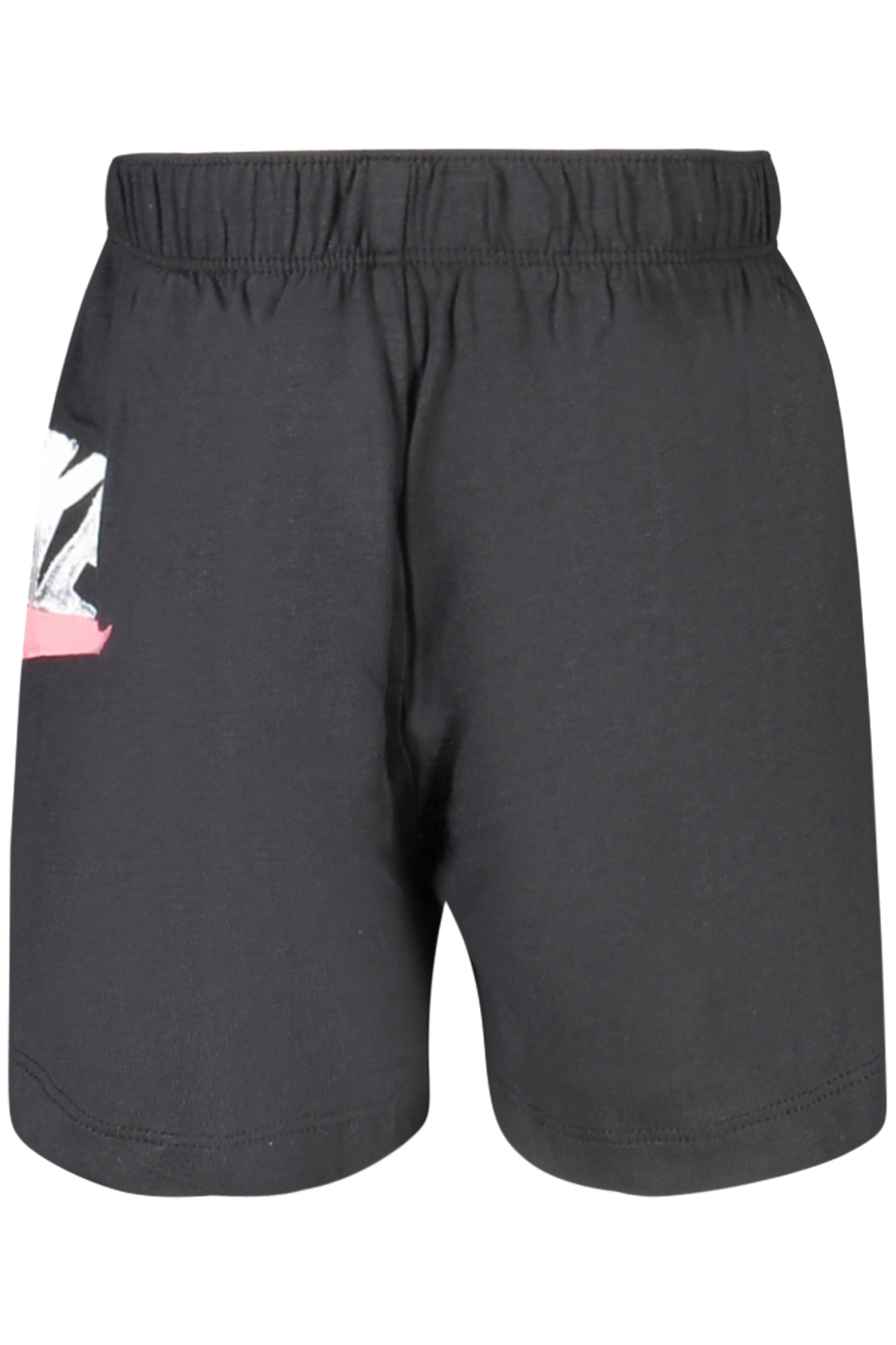 36J531_NEBLACK – Stylische Mädchen Shorts: Schwarz, Elastikbund & Logodruck – Größe: 4A, 6X, 5A, 6A – Farbe: Nero