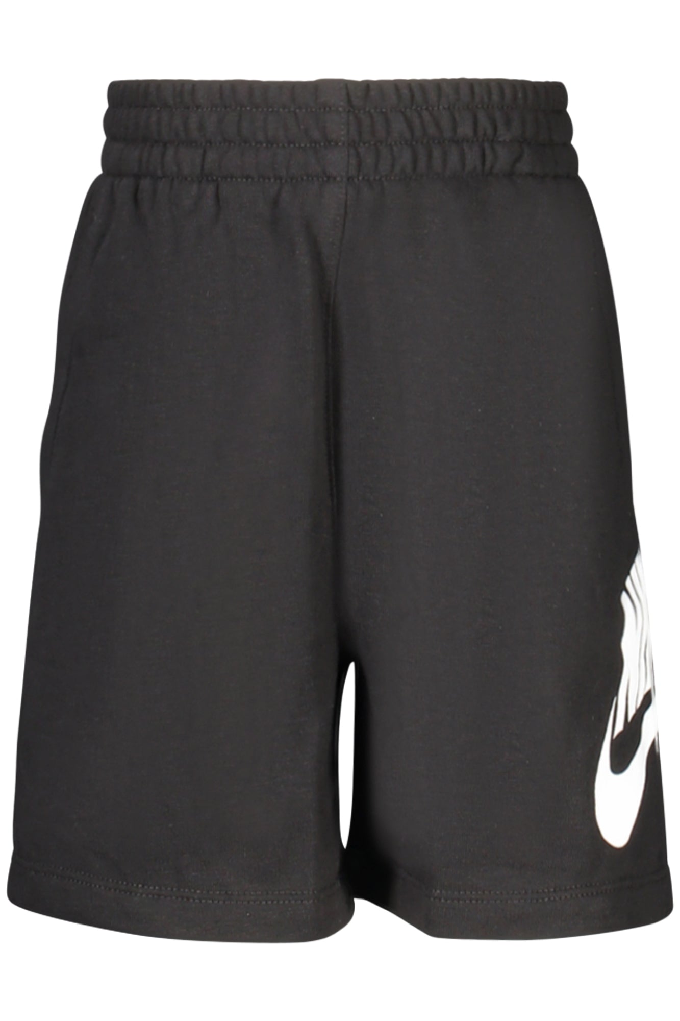 86L100_NEBLACK – Schwarze Sport-Shorts für Kinder - Elastisch, mit Taschen & Aufdruck – Größe: 4A, 5A, 7A, 6A – Farbe: Nero