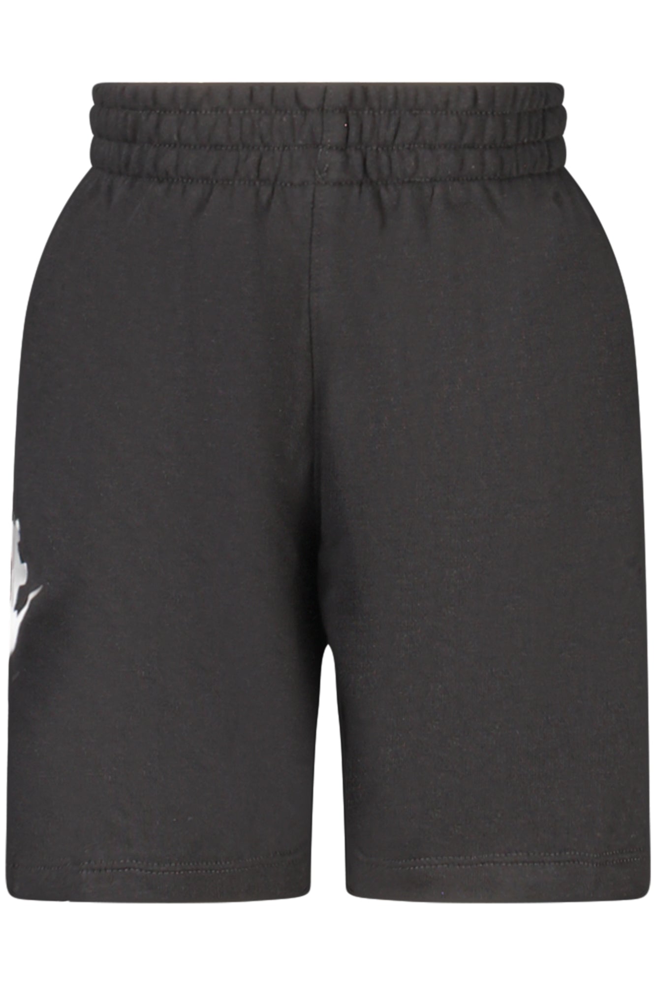 86L100_NEBLACK – Schwarze Sport-Shorts für Kinder - Elastisch, mit Taschen & Aufdruck – Größe: 4A, 5A, 7A, 6A – Farbe: Nero