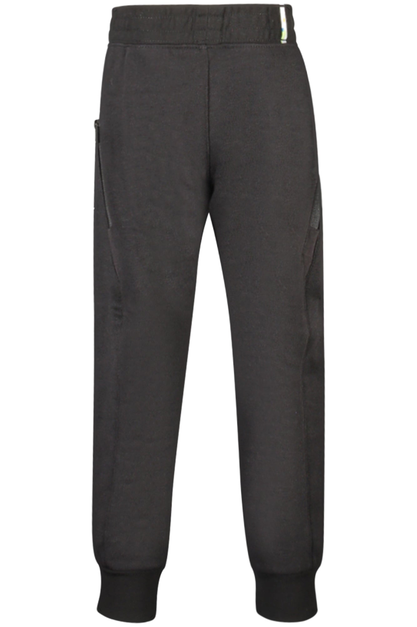 86J172_NEBLACK – Kinder-Trainingshose Schwarz: Gefüttert, Elastisch, Mit Taschen & Print – Größe: 4A, 6A, 5A, 7A – Farbe: Nero