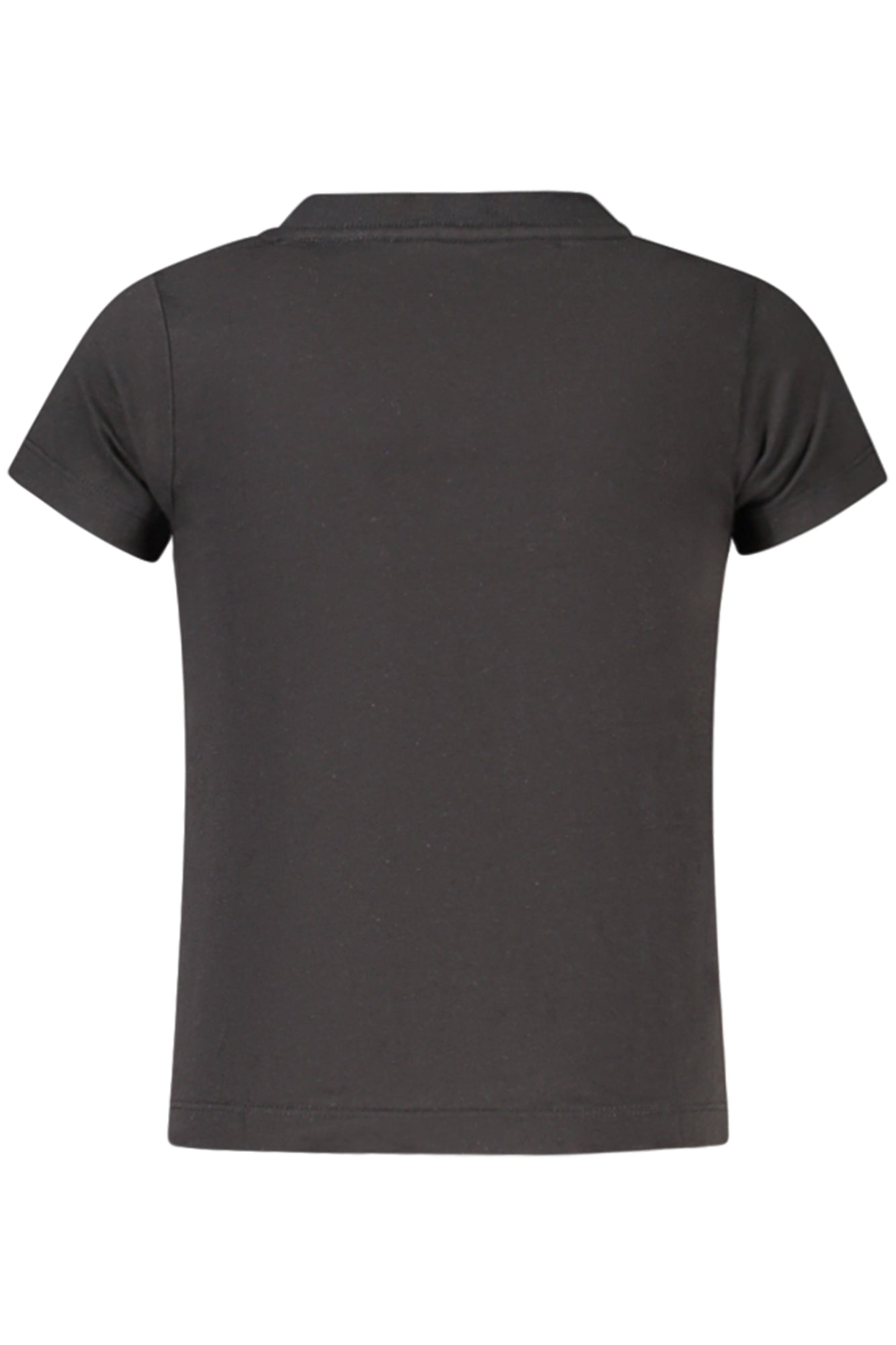 36M812_NEBLACK – Schwarzes Kurzarm T-Shirt für Mädchen mit Rundhals & Print-Design – Größe: 5A, 6A, 4A – Farbe: Nero