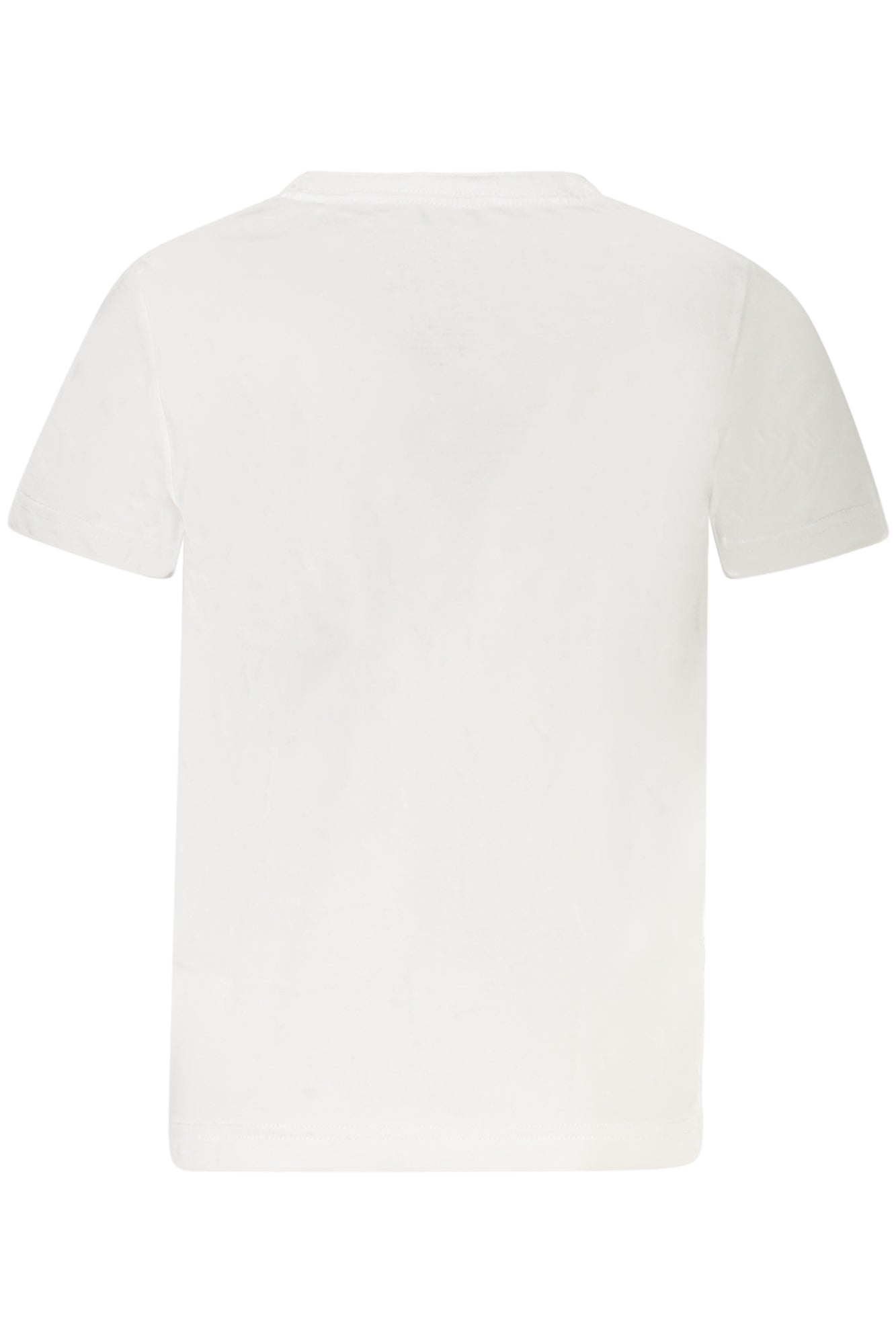 86L882_BIWHITE – Kinder Weißes Kurzarm-T-Shirt mit Print & Rundhalsausschnitt – Größe: 5A, 4A, 7A, 6A – Farbe: Bianco
