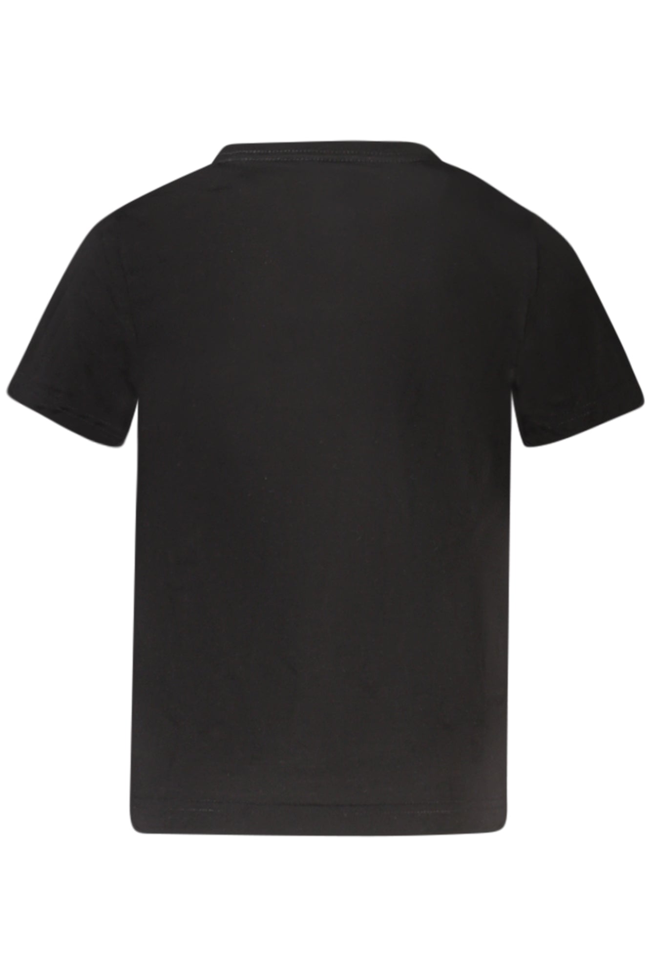 86L881_NEBLACK – Schwarzes Kinder-Kurzarmshirt mit Rundhals und Logo-Druck – Größe: 7A, 4A, 6A, 5A – Farbe: Nero