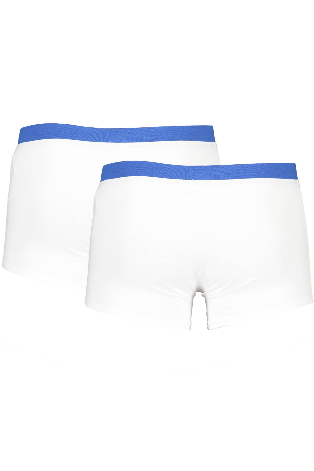 NS01UTR02_BIANCO_WHITE – Herren Boxershorts Weiß im Doppelpack mit Kontrastbund & Logo – Größe: S, 2XL – Farbe: Bianco